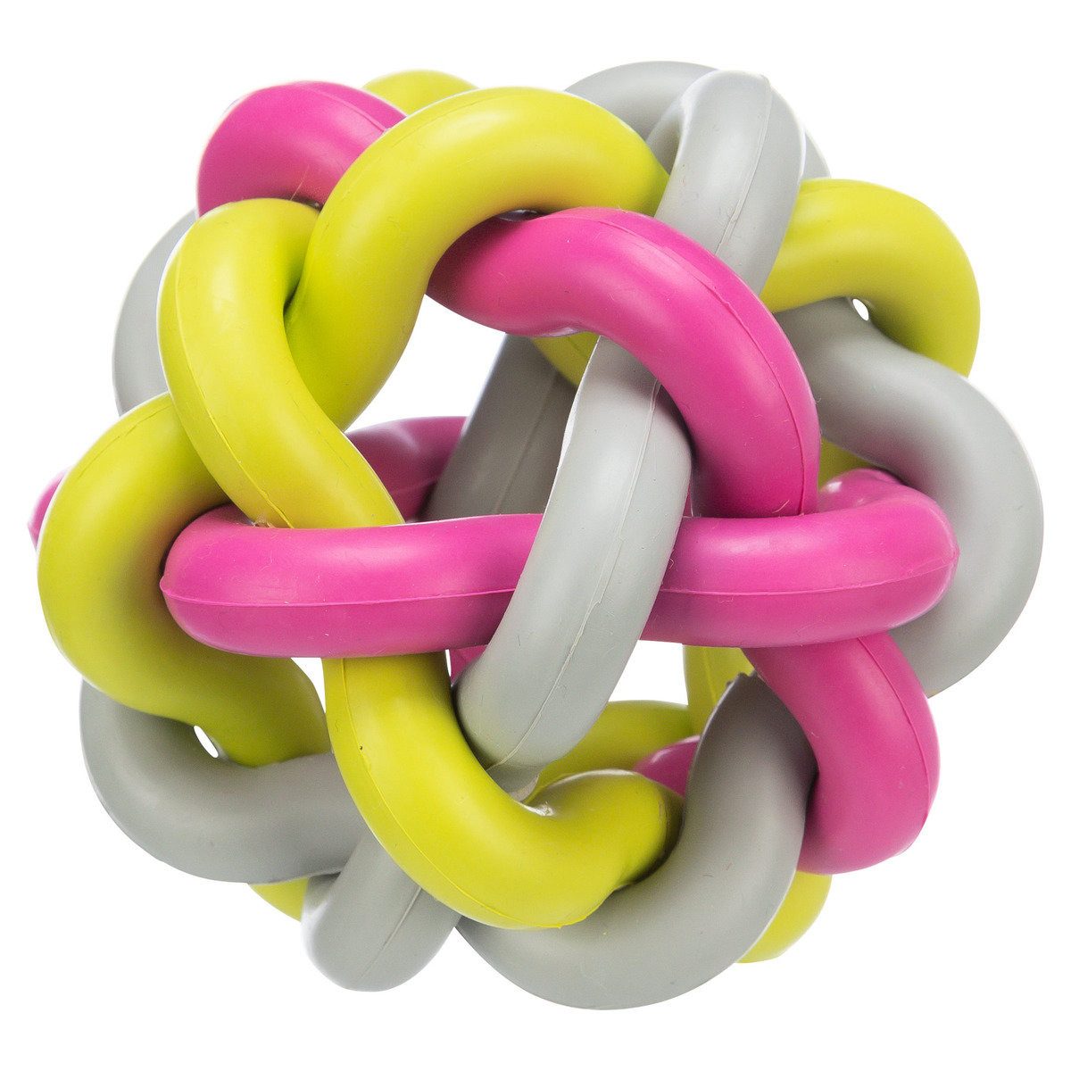 TRIXIE Tierball Knotenball bunt, Naturgummi