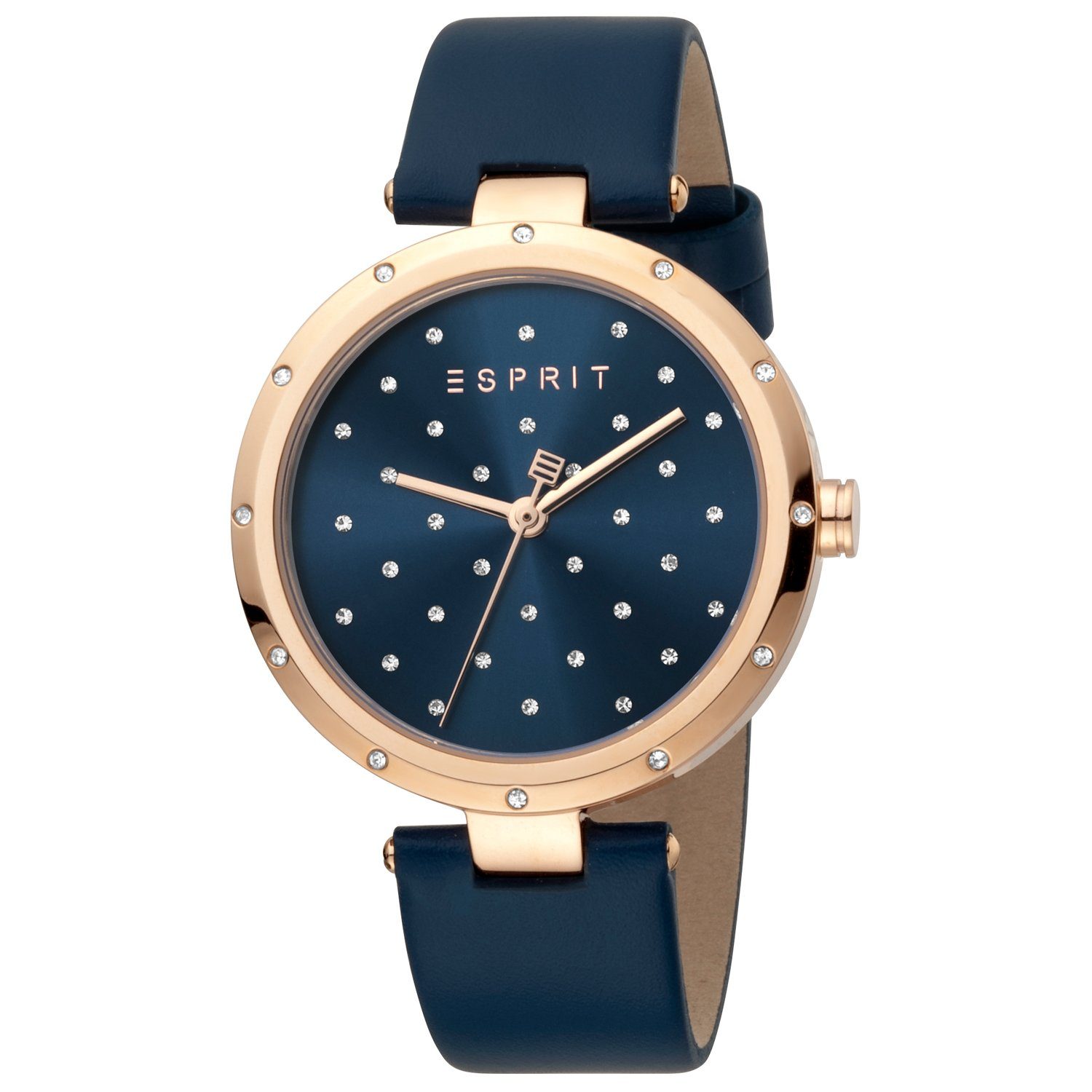 Esprit Quarzuhr Esprit Uhr ES1L214L0045 Damen Armbanduhr Rosé Gold