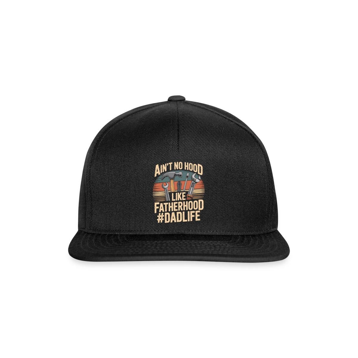 Spreadshirt Snapback Cap Ain’T No Hood Like Fatherhood Dad Snapback Cap (1-St)