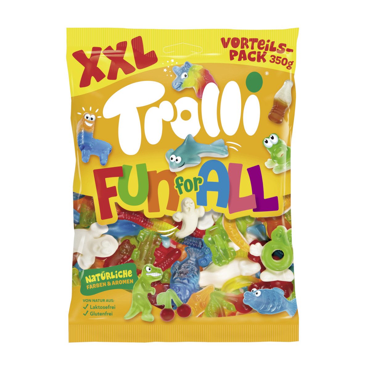 TROLLI Süßigkeit, Trolli Fun for all XXL Vorteilspackung Gummibonbon Packung 350g