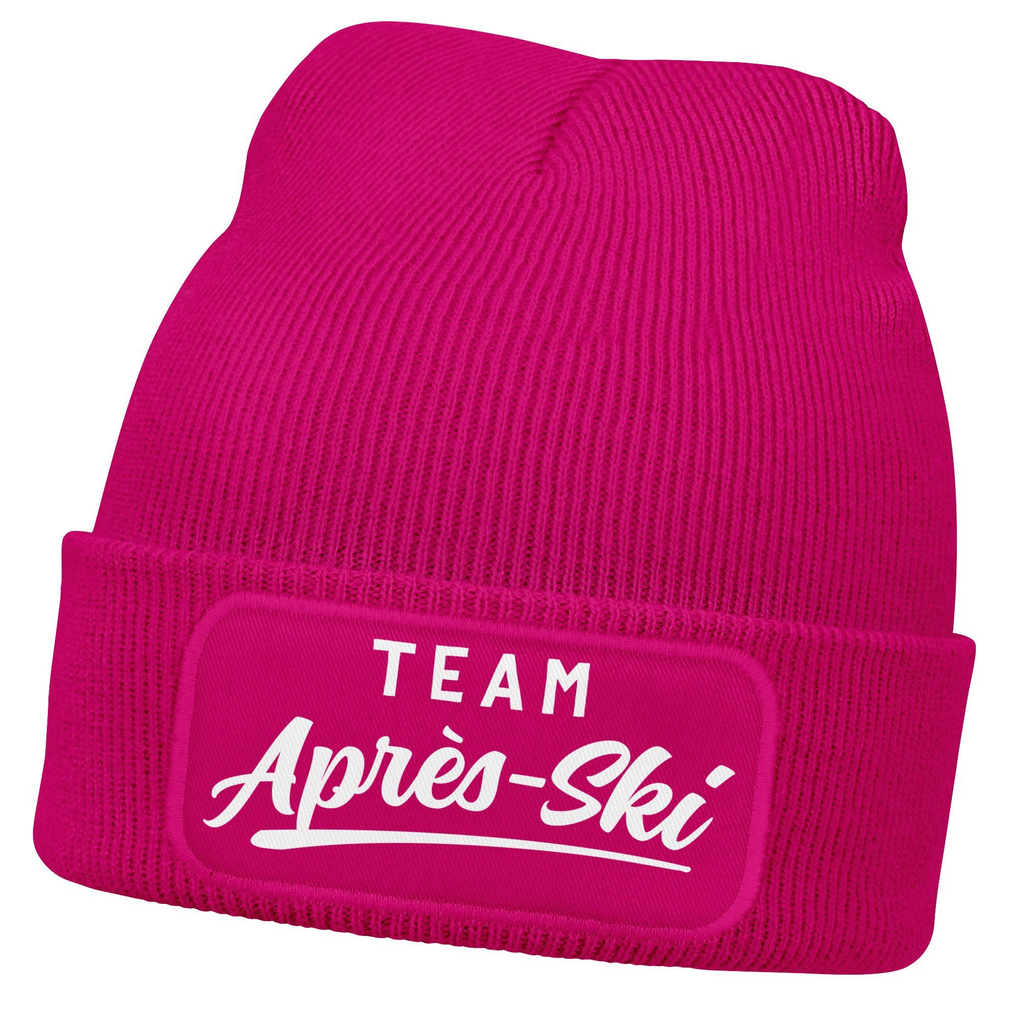 MoonWorks Strickmütze Damen Beanie Patch Skifahren Strickmütze mit Spruch T günstig online kaufen