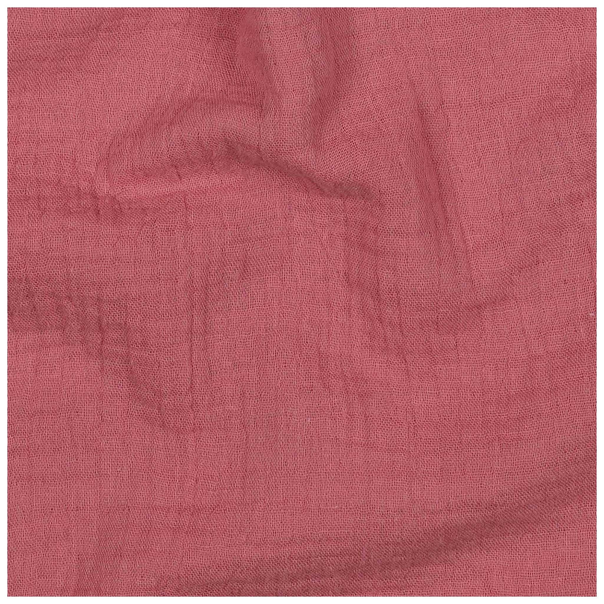 maDDma Stoff Musselin Bio Organic ab 1m Baumwollstoff Double Gauze Mulltuch, hellmauve