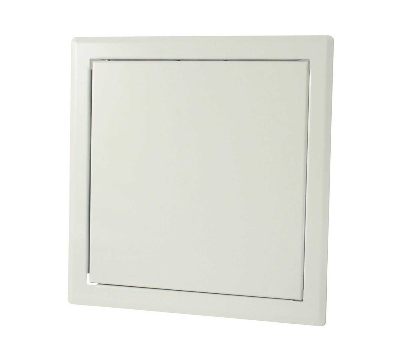 Marley Deutschland GmbH Wandfliese Revisionstür weiß beschichtet 500x500mm, Aluminium 0x0, Klappendeckel aushängbar, mit verdecktem Schnappverschluss