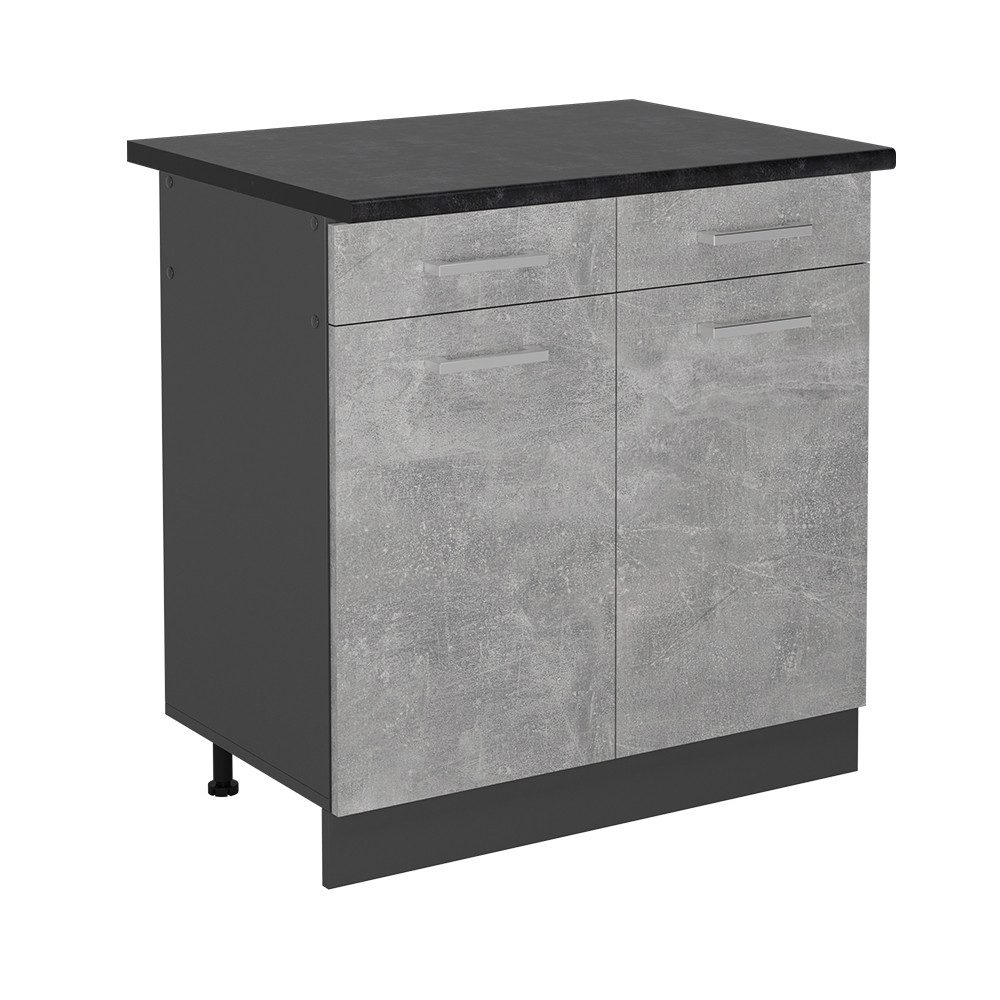 Vicco Unterschrank R-Line, Beton/Anthrazit, 80 cm, günstig online kaufen