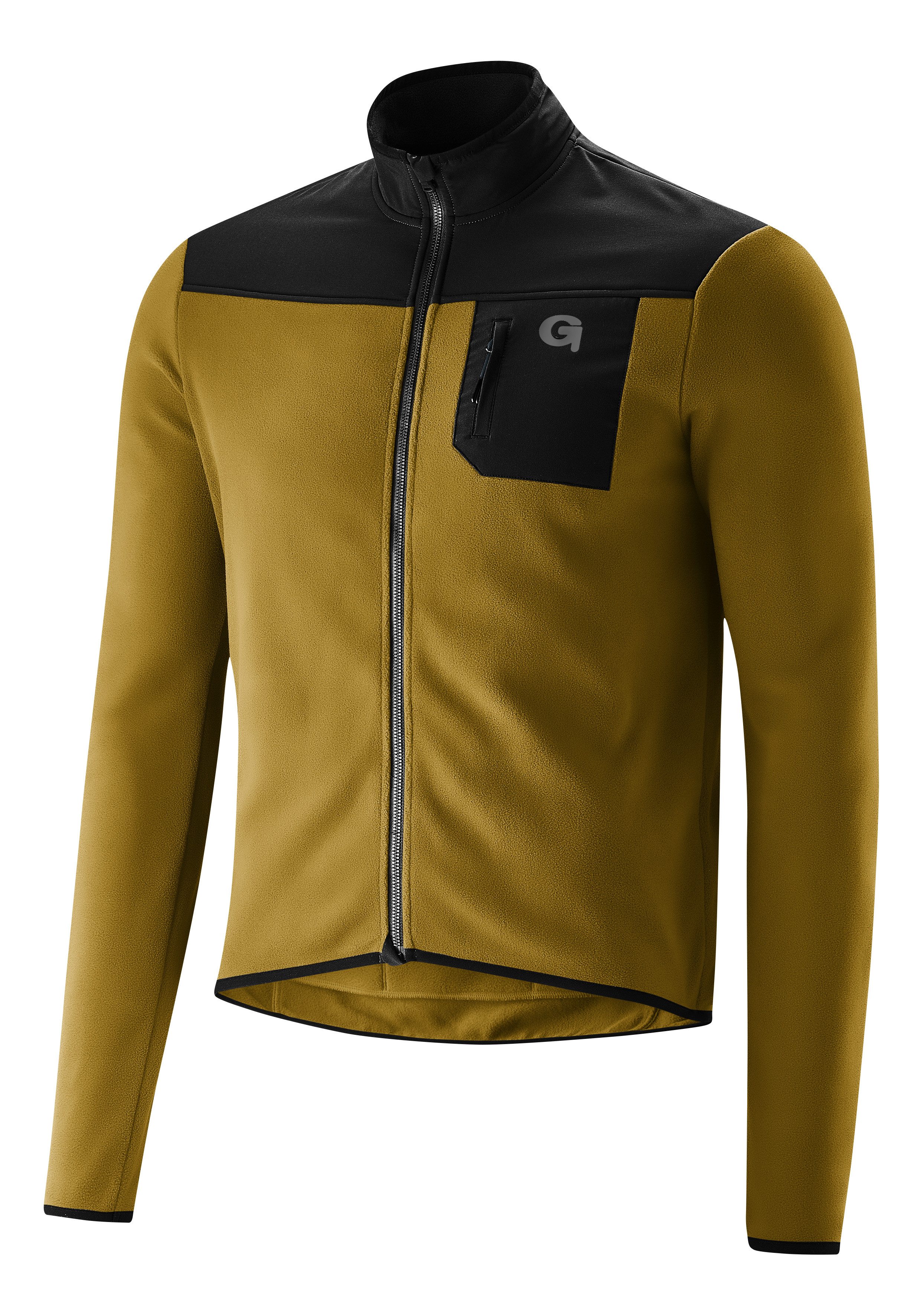 Gonso Radtrikot Adventure Jersey Fleece M Herren Fahrradtrikot langarm, weiches Fleece-Material, Full-Zip Trikot