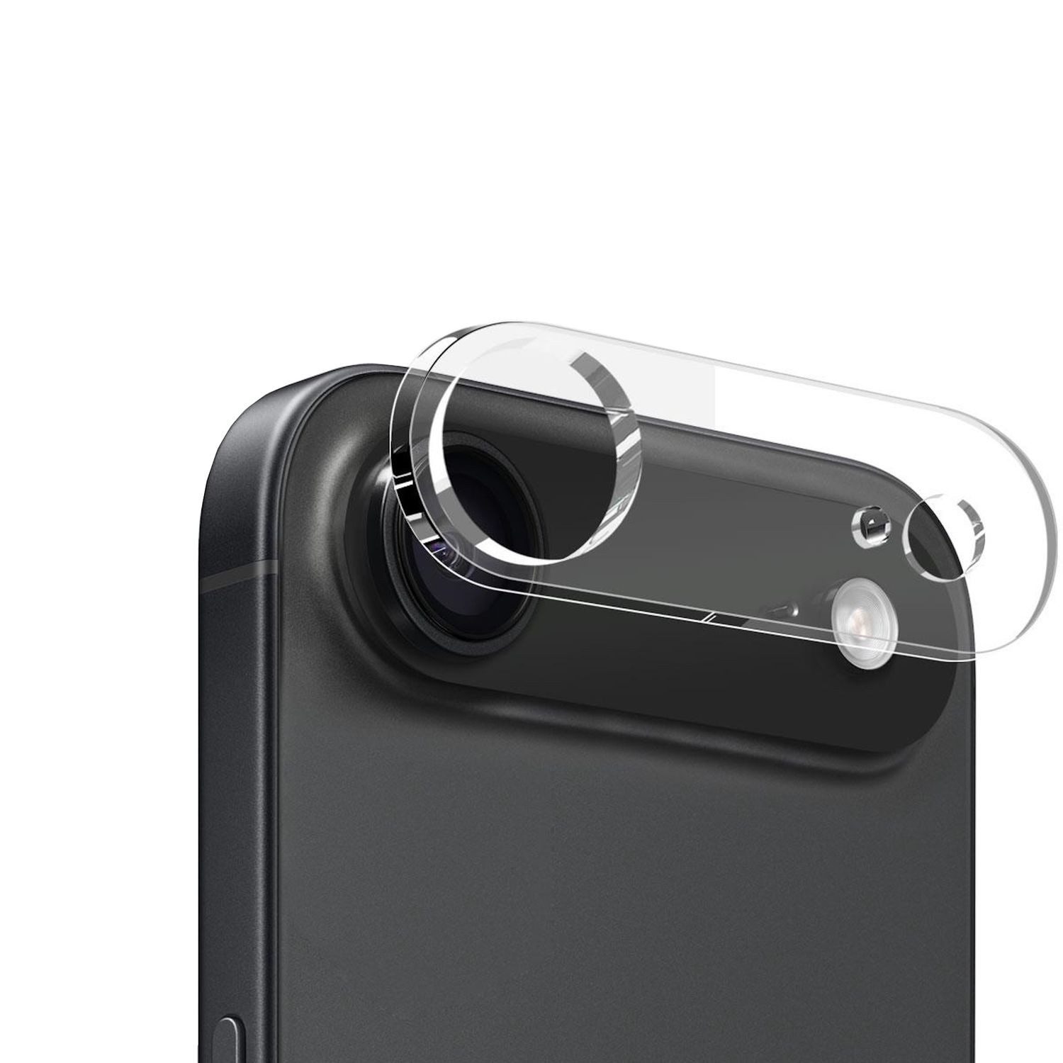 Wigento Handyhülle Für Apple iPhone 17 Air Schutz Hart Glas Kamera Linsen Komplettschutz, 9H Glas, HD-Klarheit, kratzfest