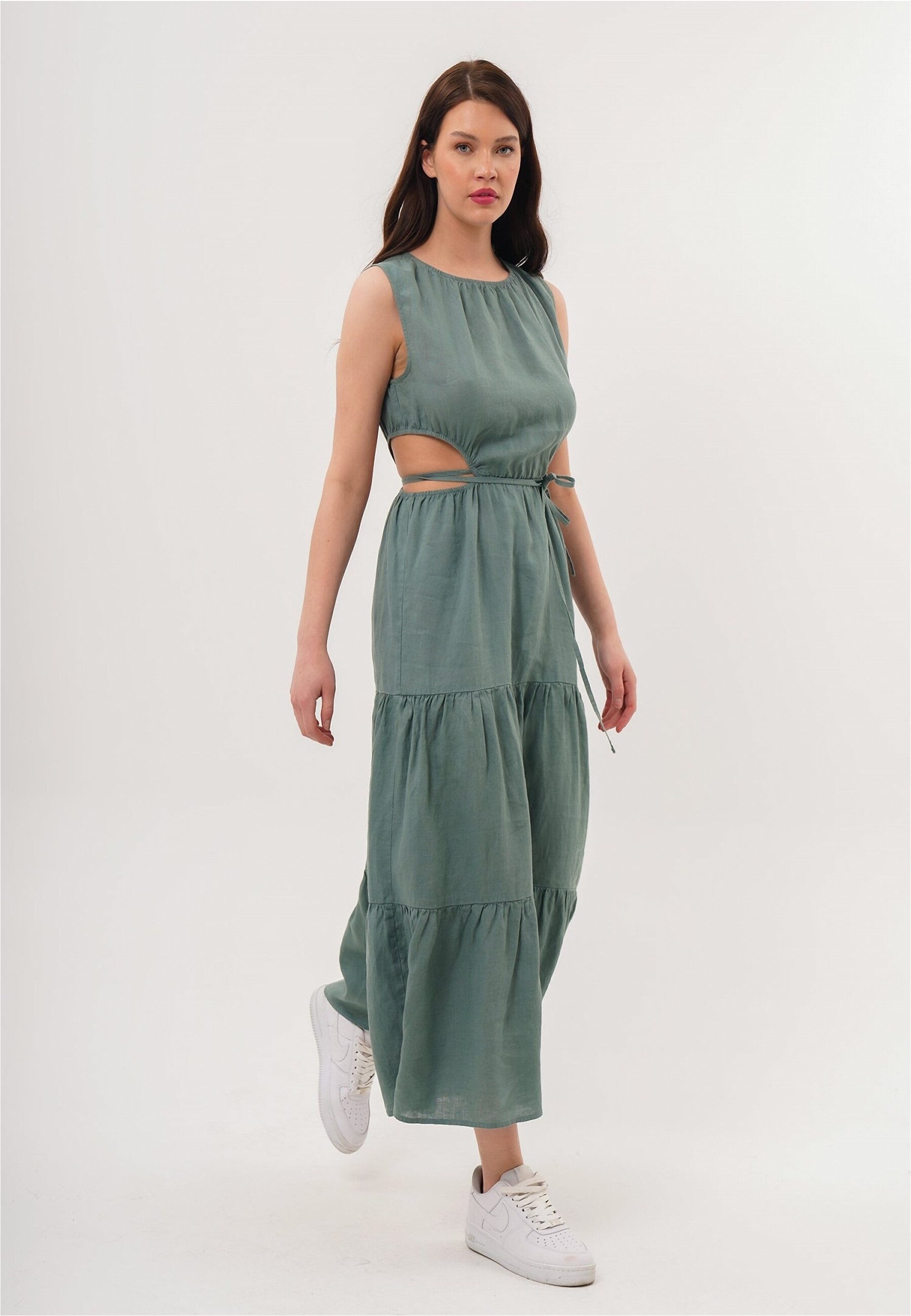 freshlions Jerseykleid Lilia (1-tlg) mit raffinierten Faltendetails günstig online kaufen