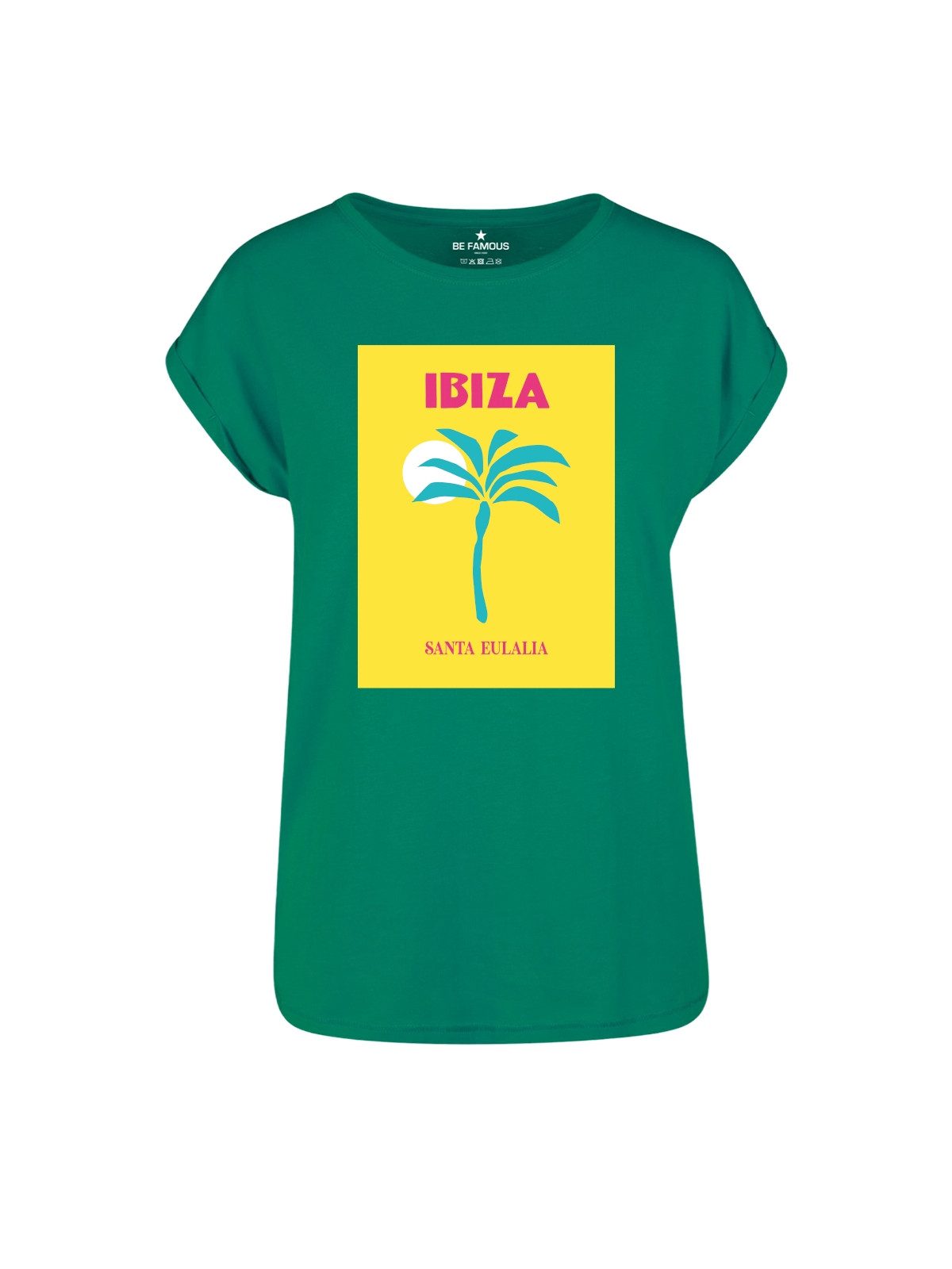 Be Famous Print-Shirt Classic Roll Up IBIZA (1-tlg., keine)