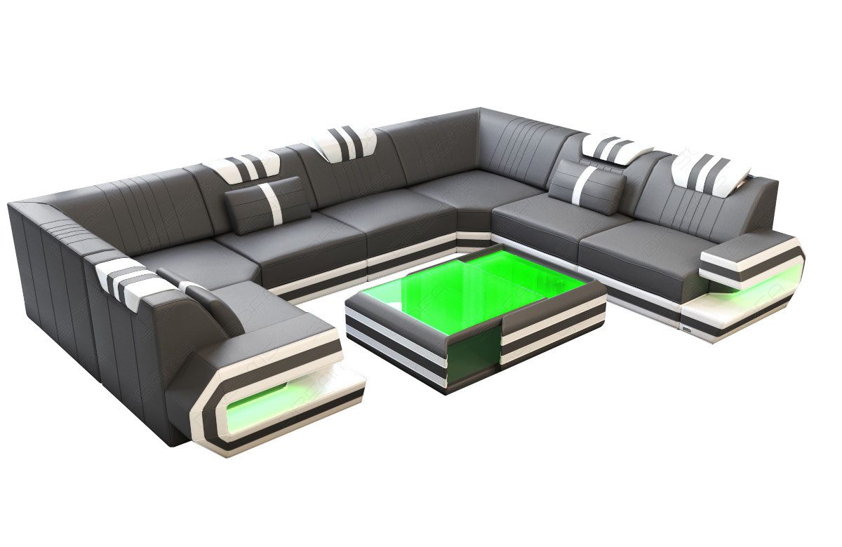 Sofa Dreams Wohnlandschaft Sofa Ledercouch Leder günstig online kaufen