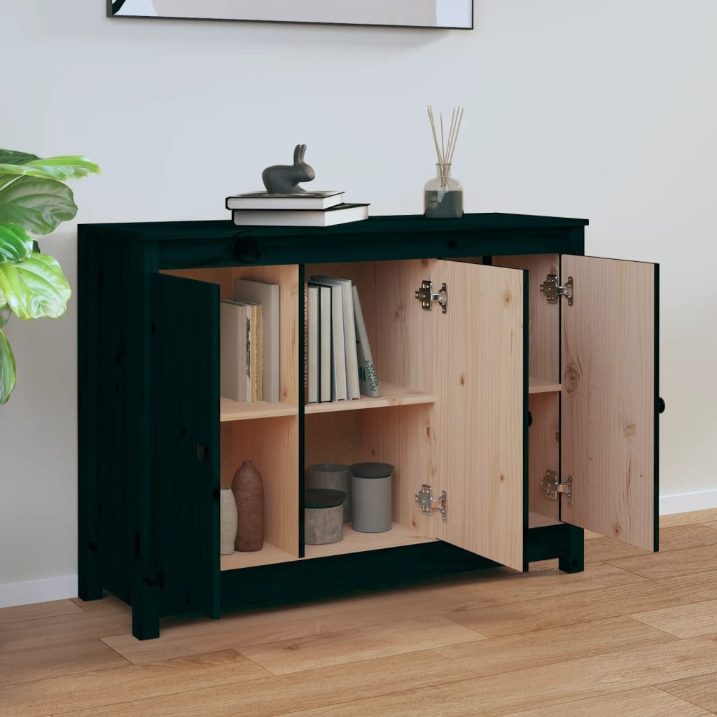 vidaXL Sideboard Sideboard Schwarz 100x35x74 cm günstig online kaufen