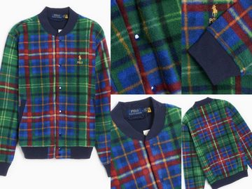 Ralph Lauren Winterjacke POLO RALPH LAUREN PLAID FLEECE BASEBALL JACKET BASEBALL-JACKE BLOUSON