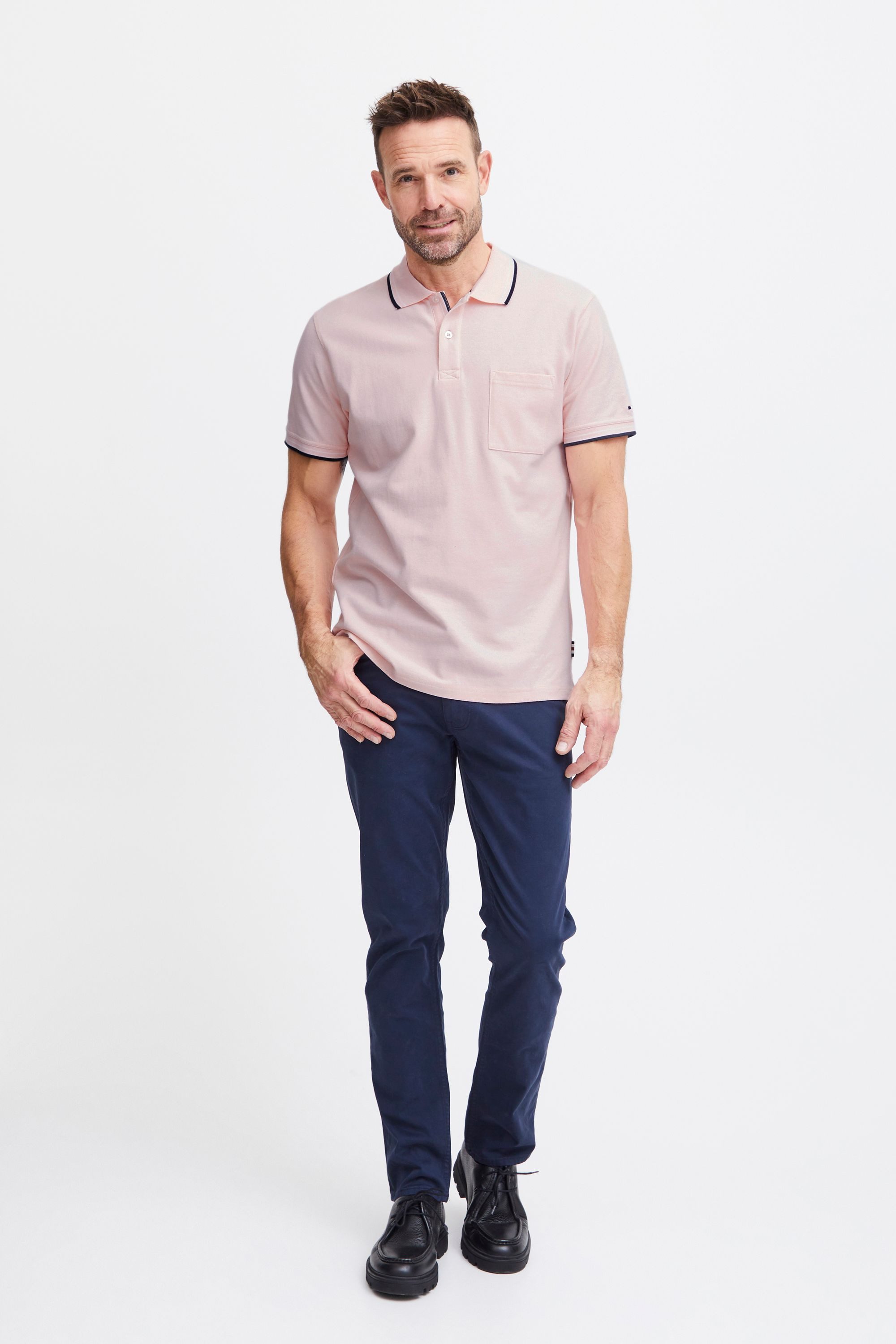 FQ1924 Poloshirt FQPeter Basic Poloshirt mit Brusttasche