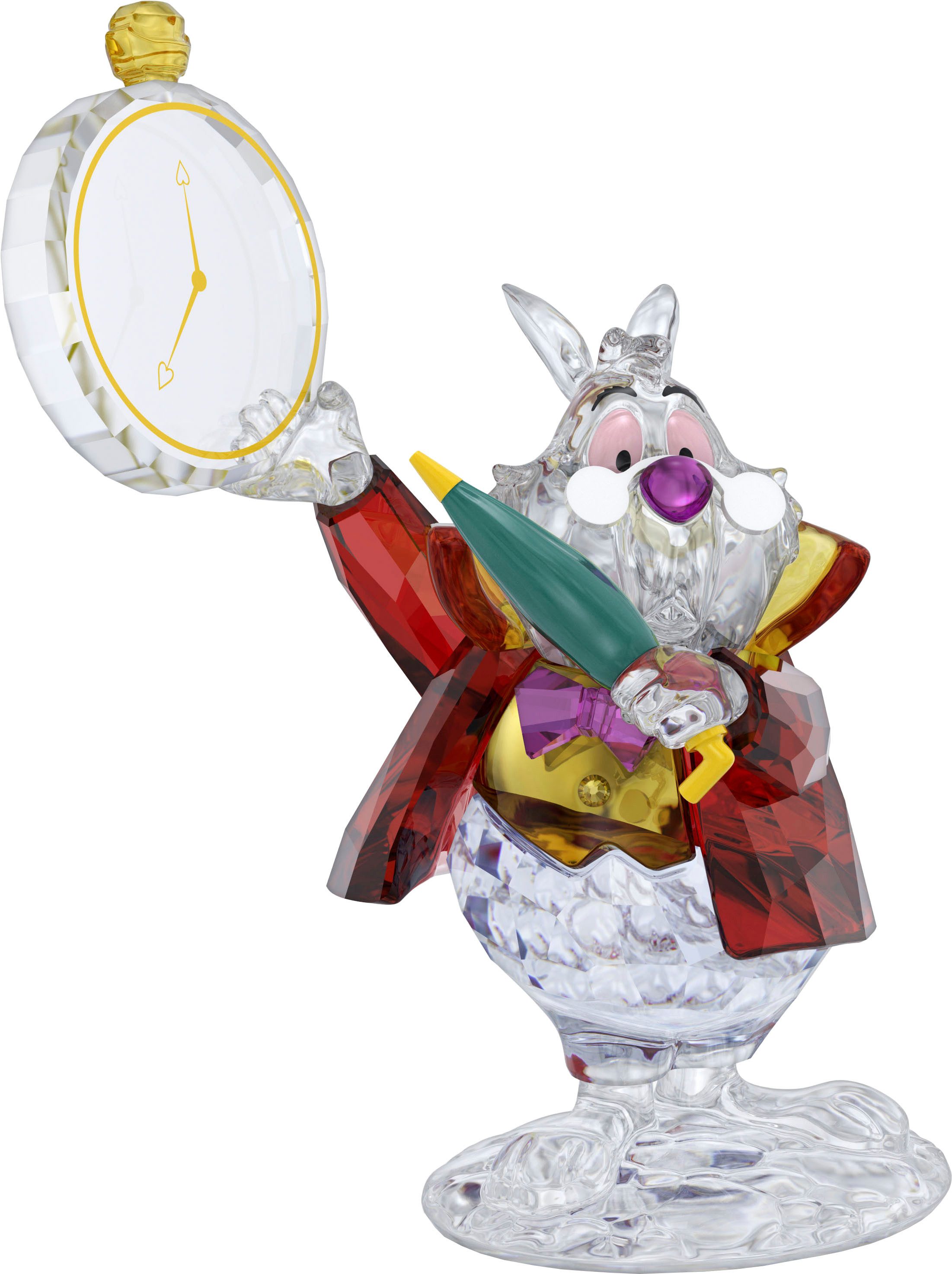 Swarovski Dekofigur Kristallfigur Sammelfigur Alice White Rabbit Weißes Kaninchen (1 St), Swarovski® Kristall