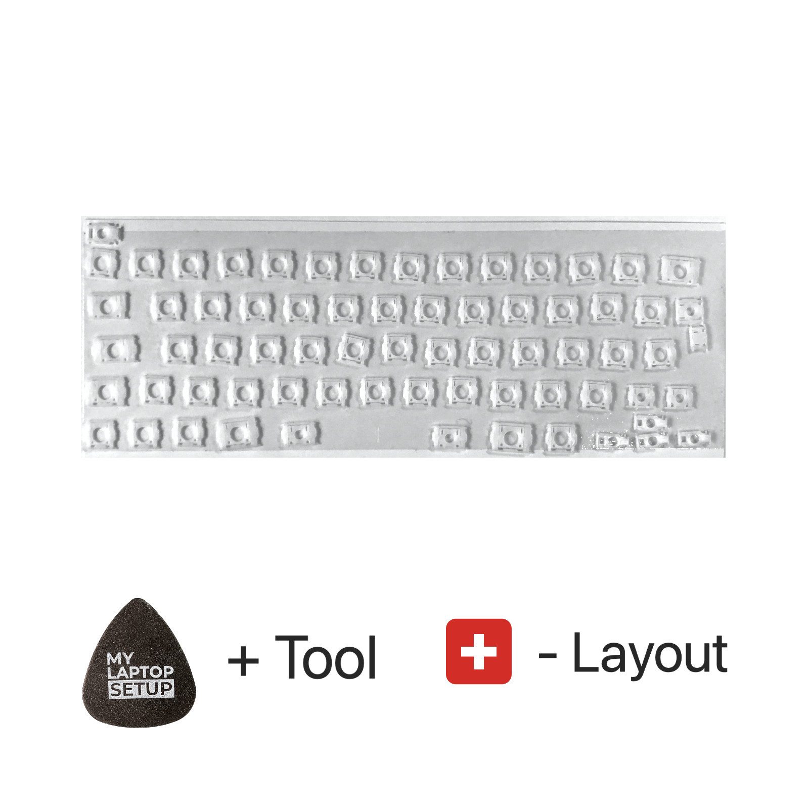 MY LAPTOP SETUP Tastatur-Tastenkappen Scharniere für MacBook Schweizer Layout ISO Clip A2338