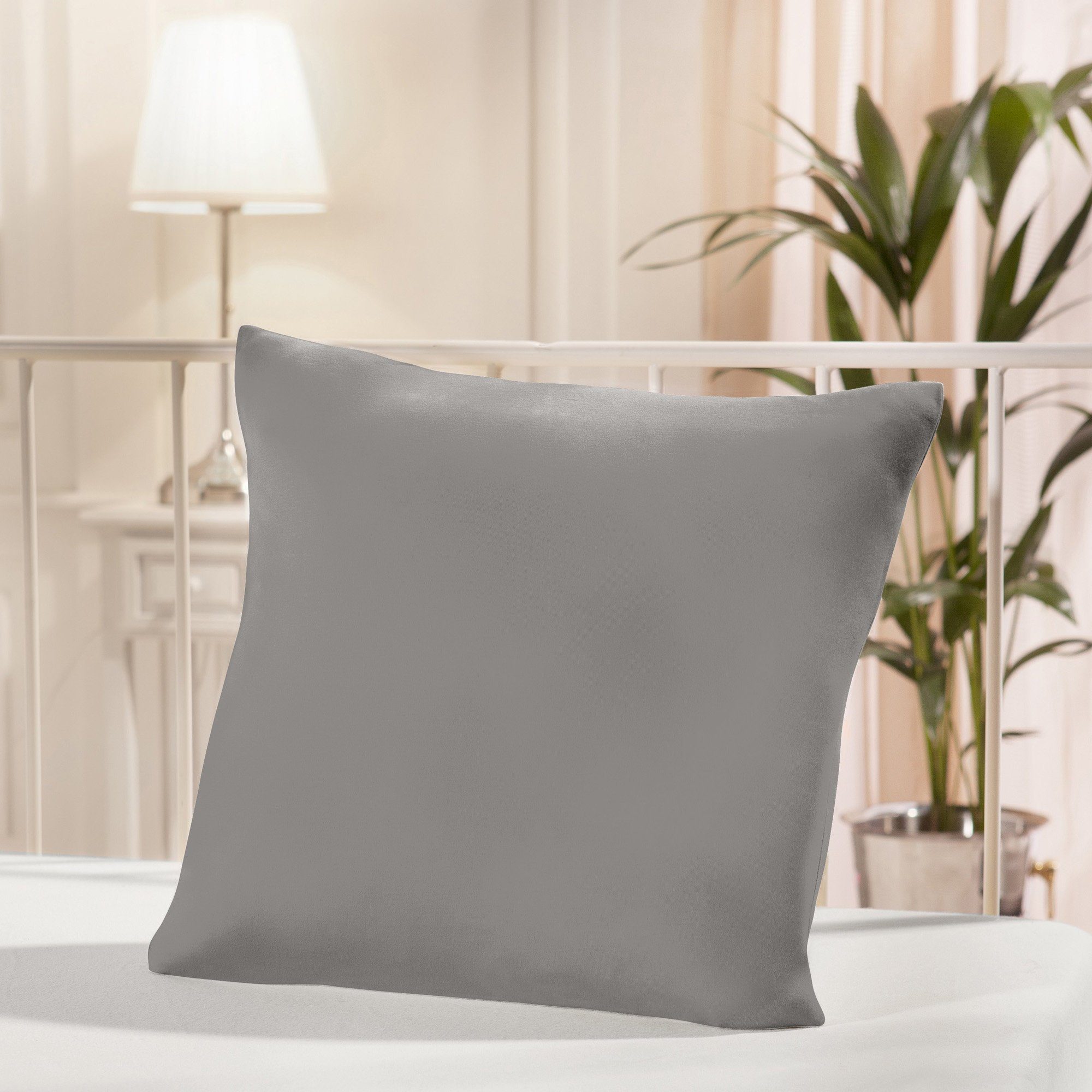Estella Kissenbezug Kuschelkissenbezug, Mako-Feinjersey Uni
