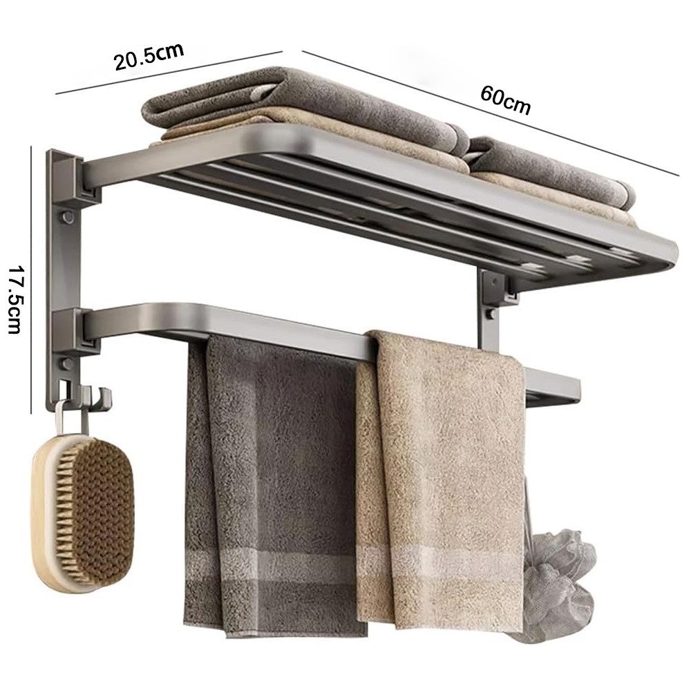 NUODWELL Handtuchstange Handtuchhalter,Wandmontage Handtuchhalter ohne Bohr günstig online kaufen