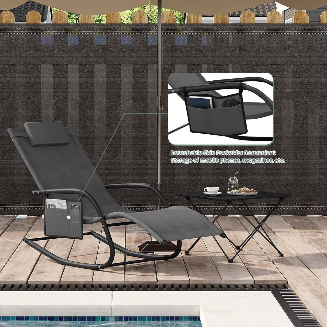Woltu Gartenliege, 1 St., Liegestuhl Outdoor, günstig online kaufen