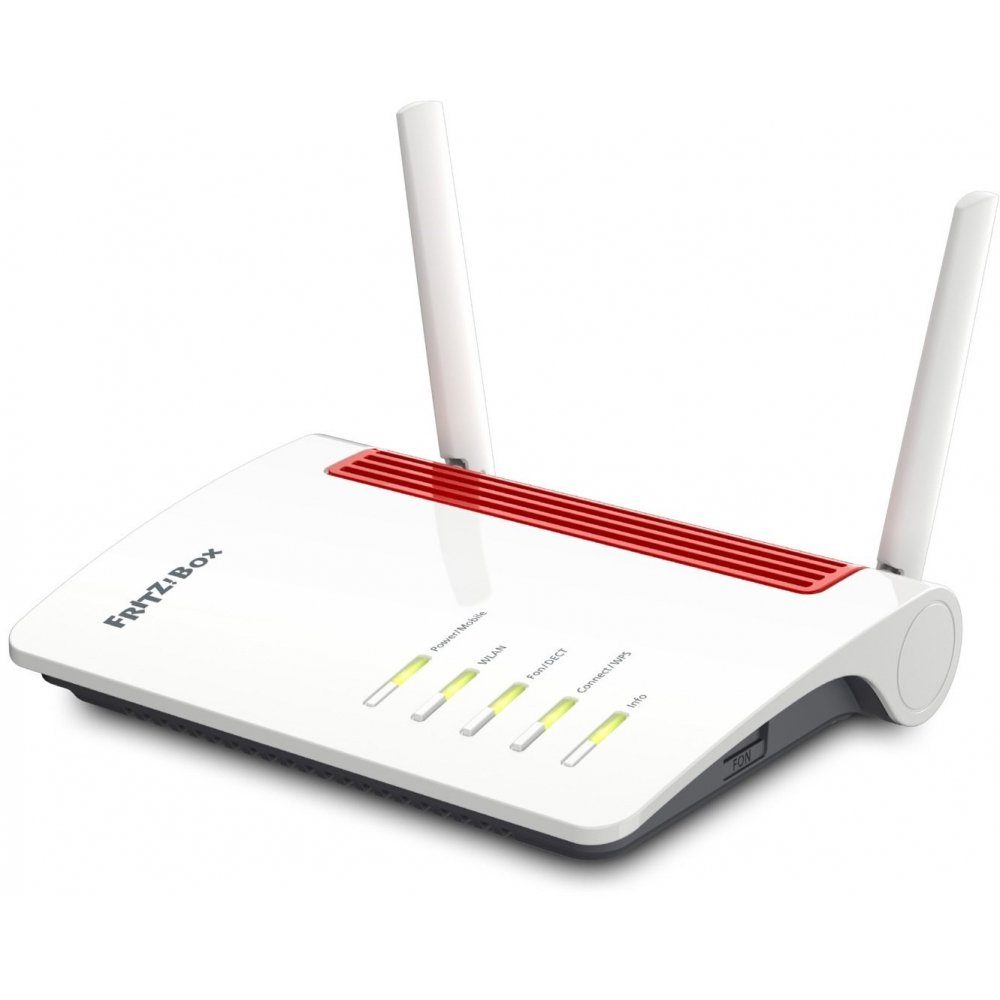 International Router FRITZ!Box AVM 4G/LTE-Router - - 6850 WLAN weiß/rot LTE