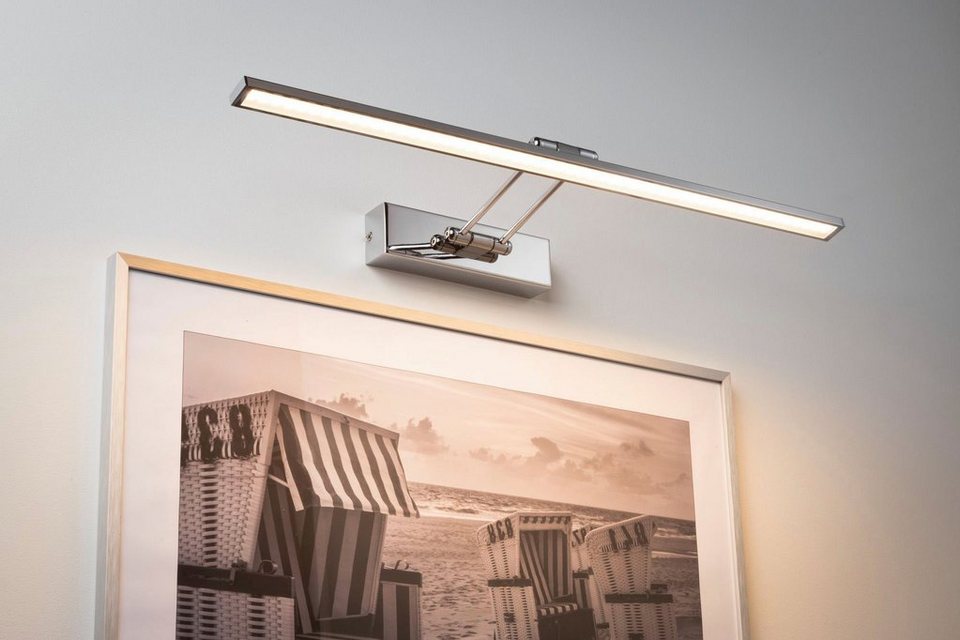 Paulmann LED Bilderleuchte Beam Sixty, LED fest integriert, Warmweiß, Lampe  durch zwei Gelenke individuell einstellbar