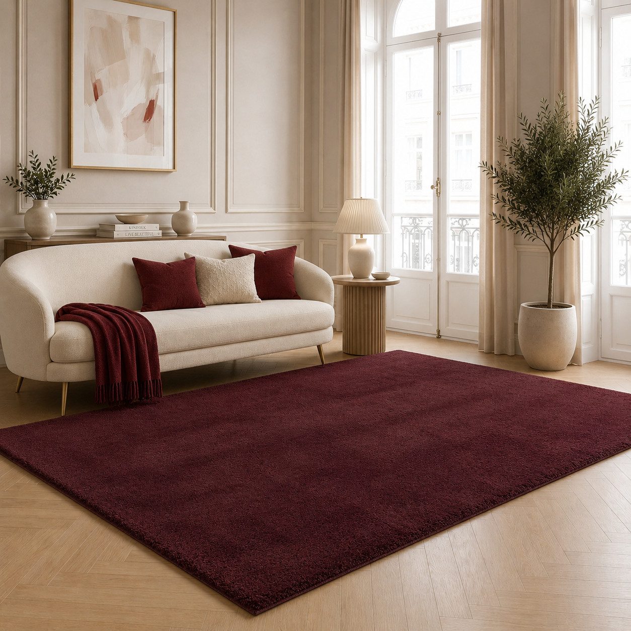 the carpet Teppich kuschelig & Super Soft, Anti-Rutsch Unterseite, rechteckig, Höhe: 16 mm, Waschbar bis 30 Grad, Felloptik, Wohnzimmer Teppich, Kundenliebling