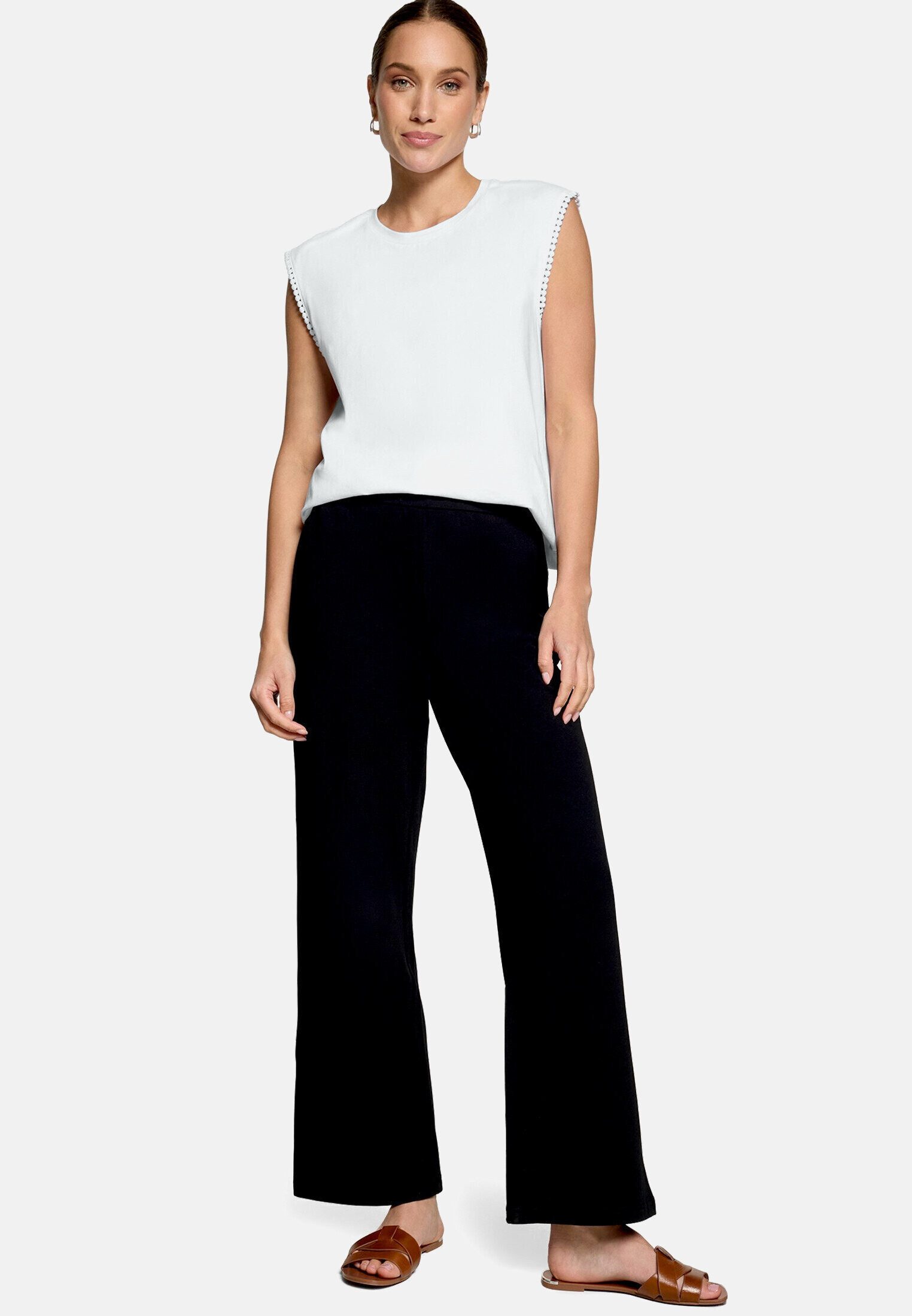 Zero Stoffhose Damen in 7/8 Länge Material.