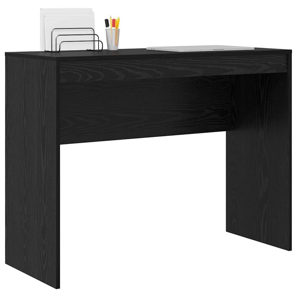 vidaXL Schreibtisch Schreibtisch Schwarz Eichen-Optik 100 x 40 x 76 cm (1-St) – Bild 3 von 5