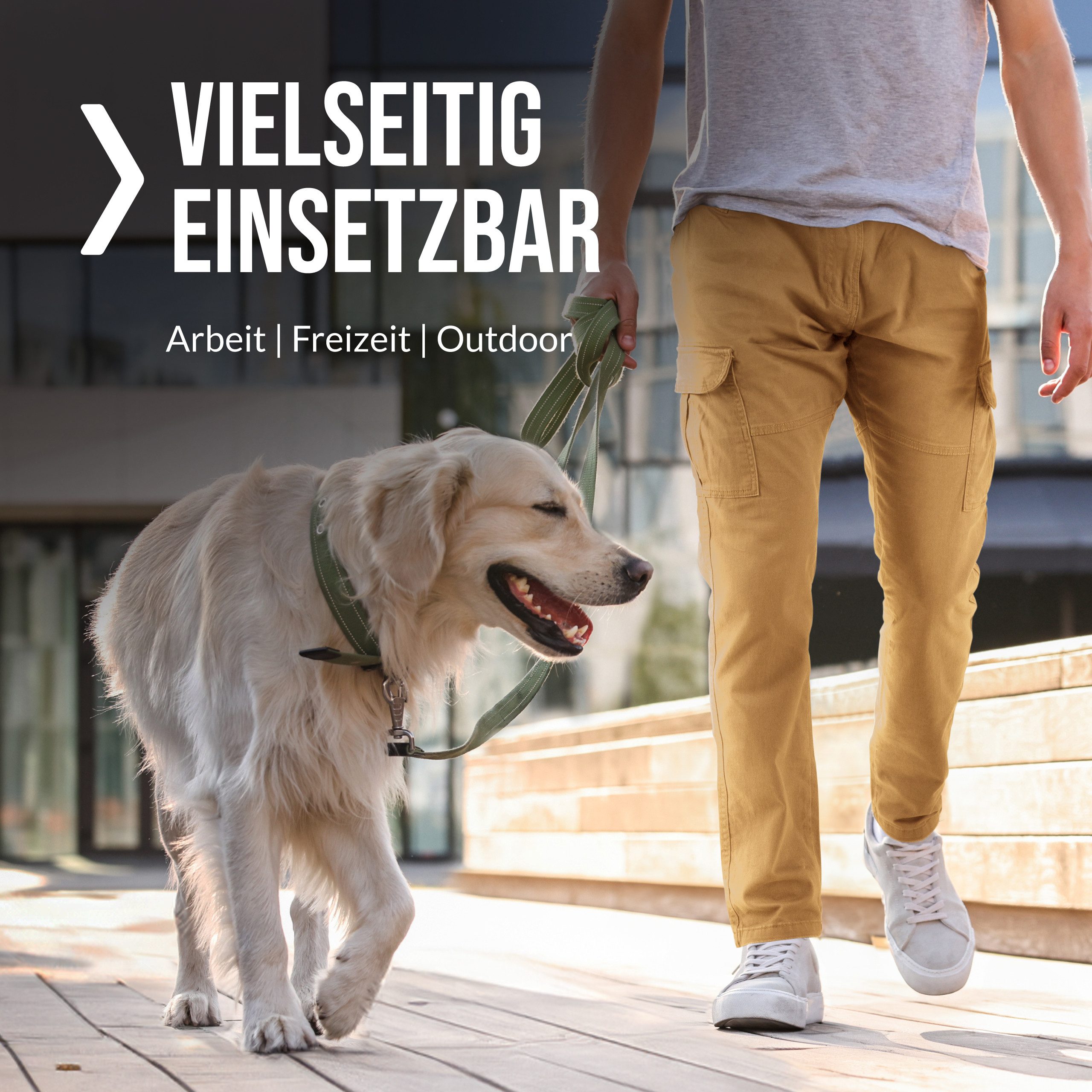 Indicode Cargohose Herren William Cargo Hose Herrenhose mit 7 Taschen, inkl. Gürtel