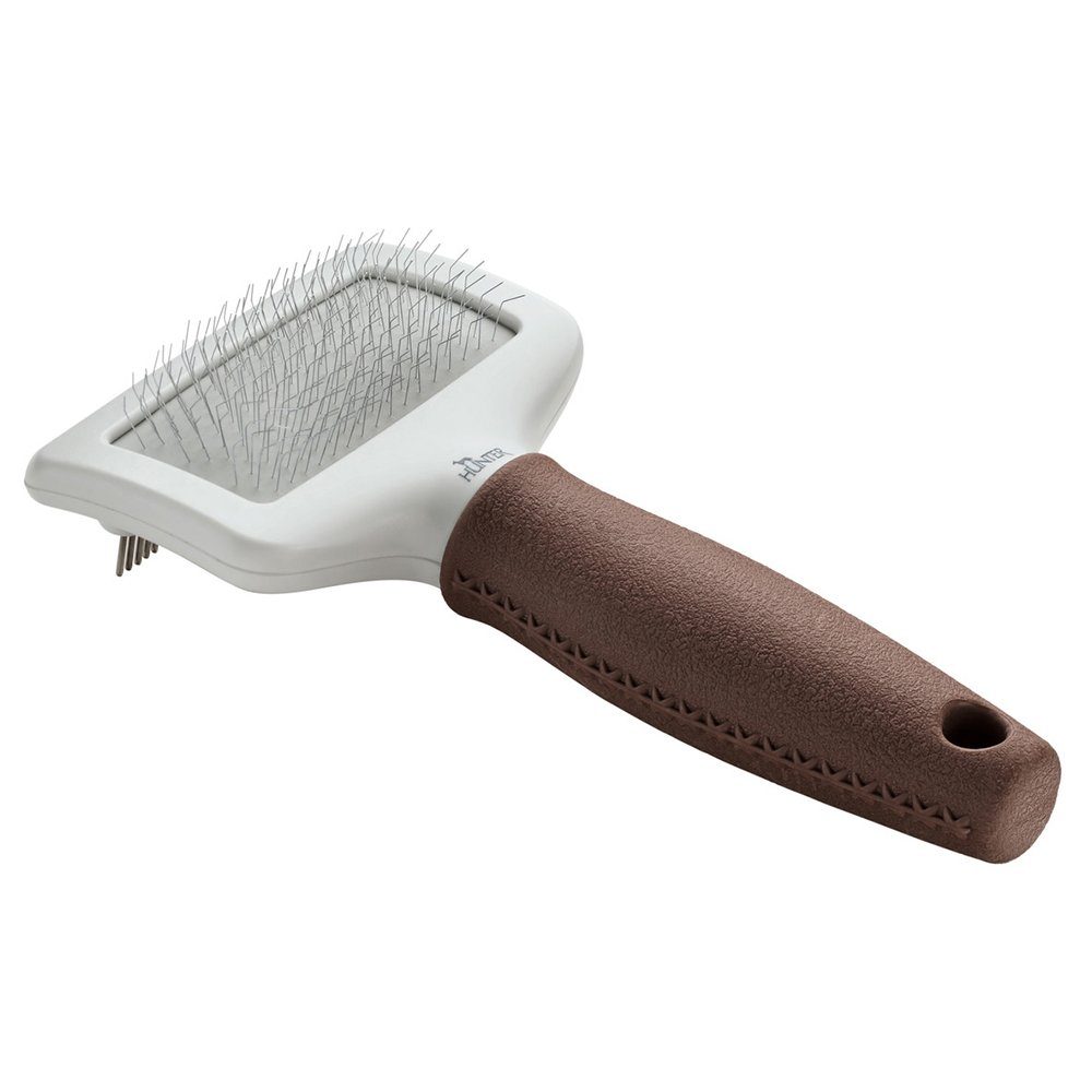 Fellbürste Kombibürste Spa "Zupfen und Kämmen braun/grau für Hunde