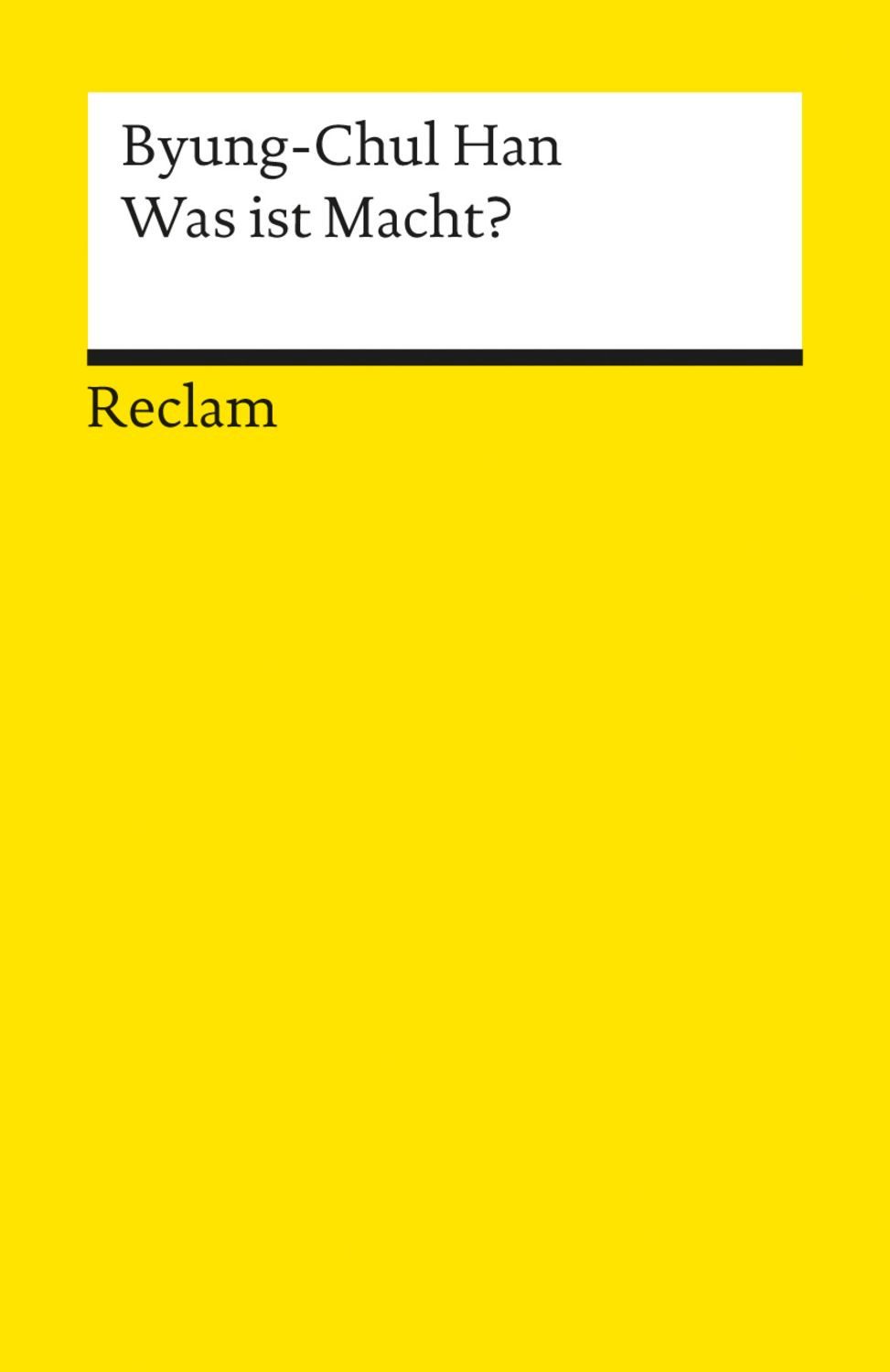 Was ist Macht? / Byung-Chul Han