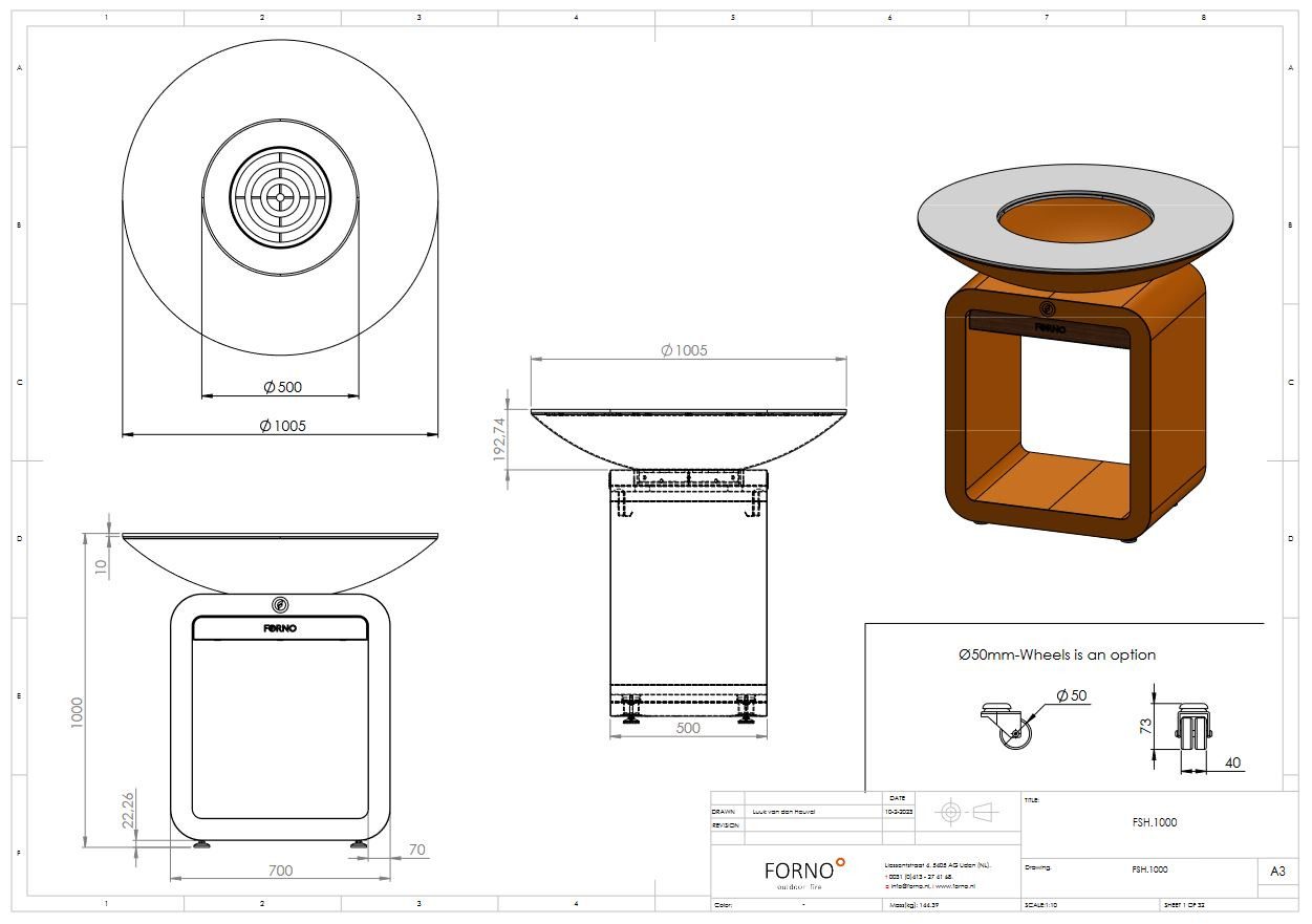 Adezz Holzkohlegrill Grillstation Seare-Halo