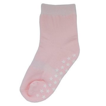 Yalion Langsocken Weiche Kinder Baumwoll Socken Babysocken (3-Paar) mit Halbplüsch Rutschfest und warm, Natur hautfreundlich