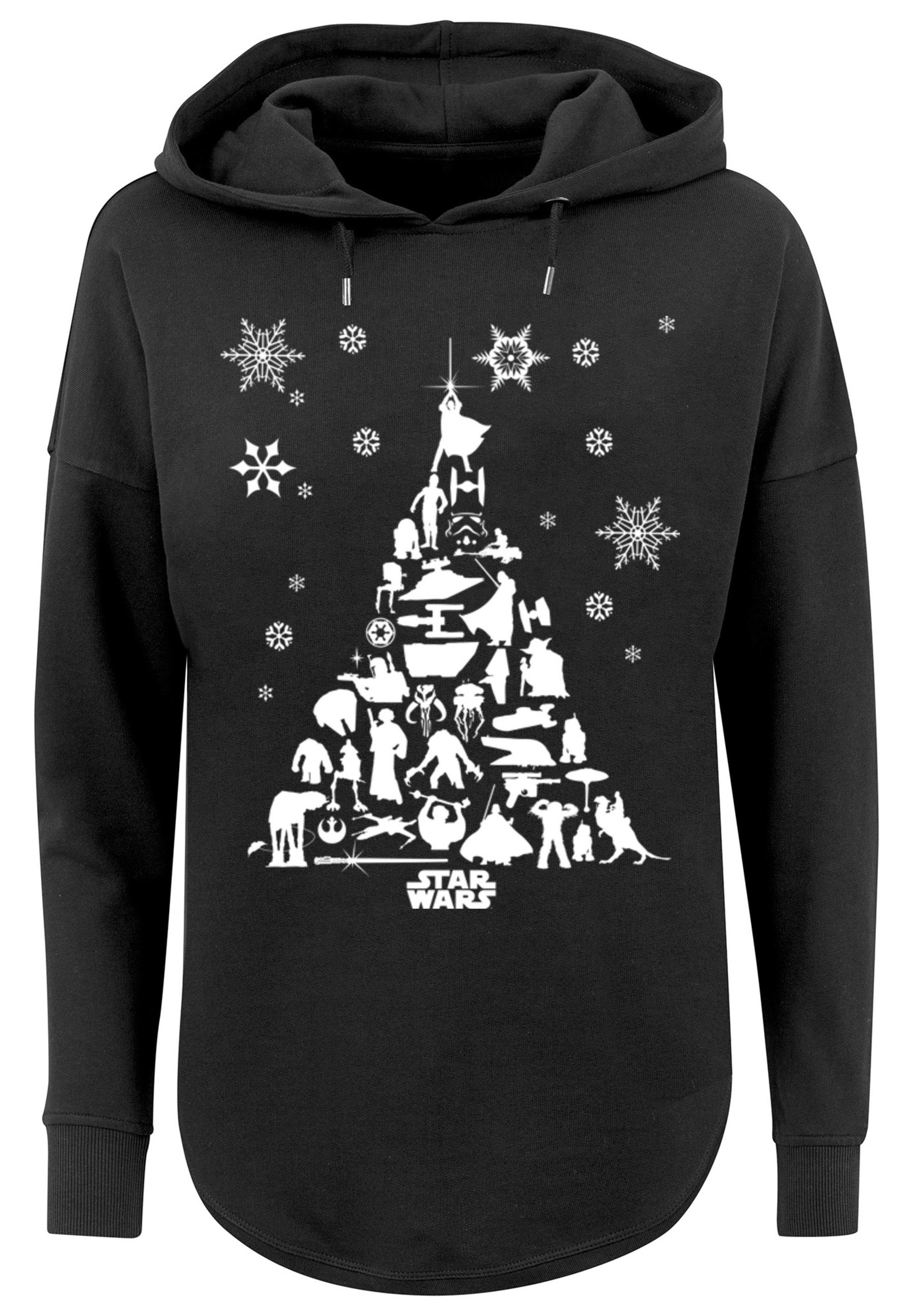 F4NT4STIC Print Wars schwarz Star Christmas Kapuzenpullover Weihnachtsbaum