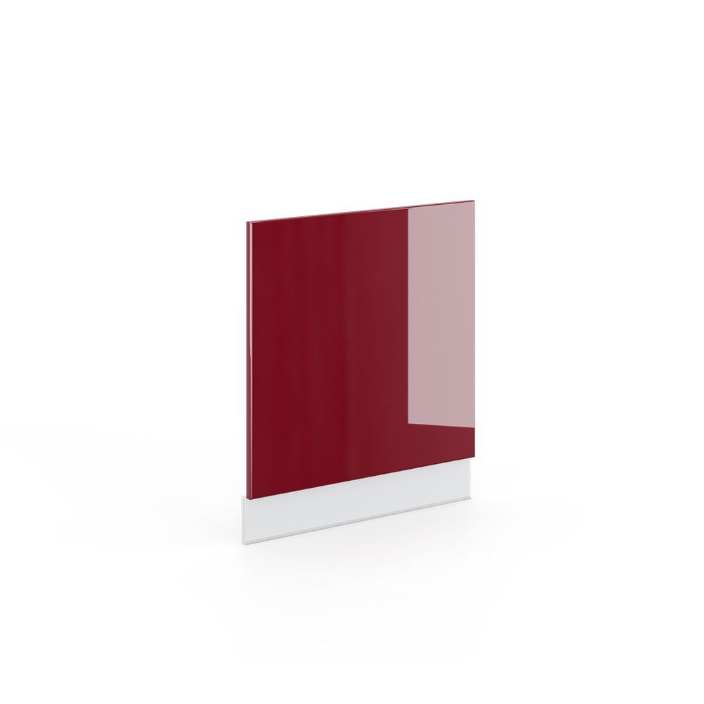 Hochglanz 60 cm Sockelblende Vicco Rot Bordeaux Fame-Line Geschirrspülerfront