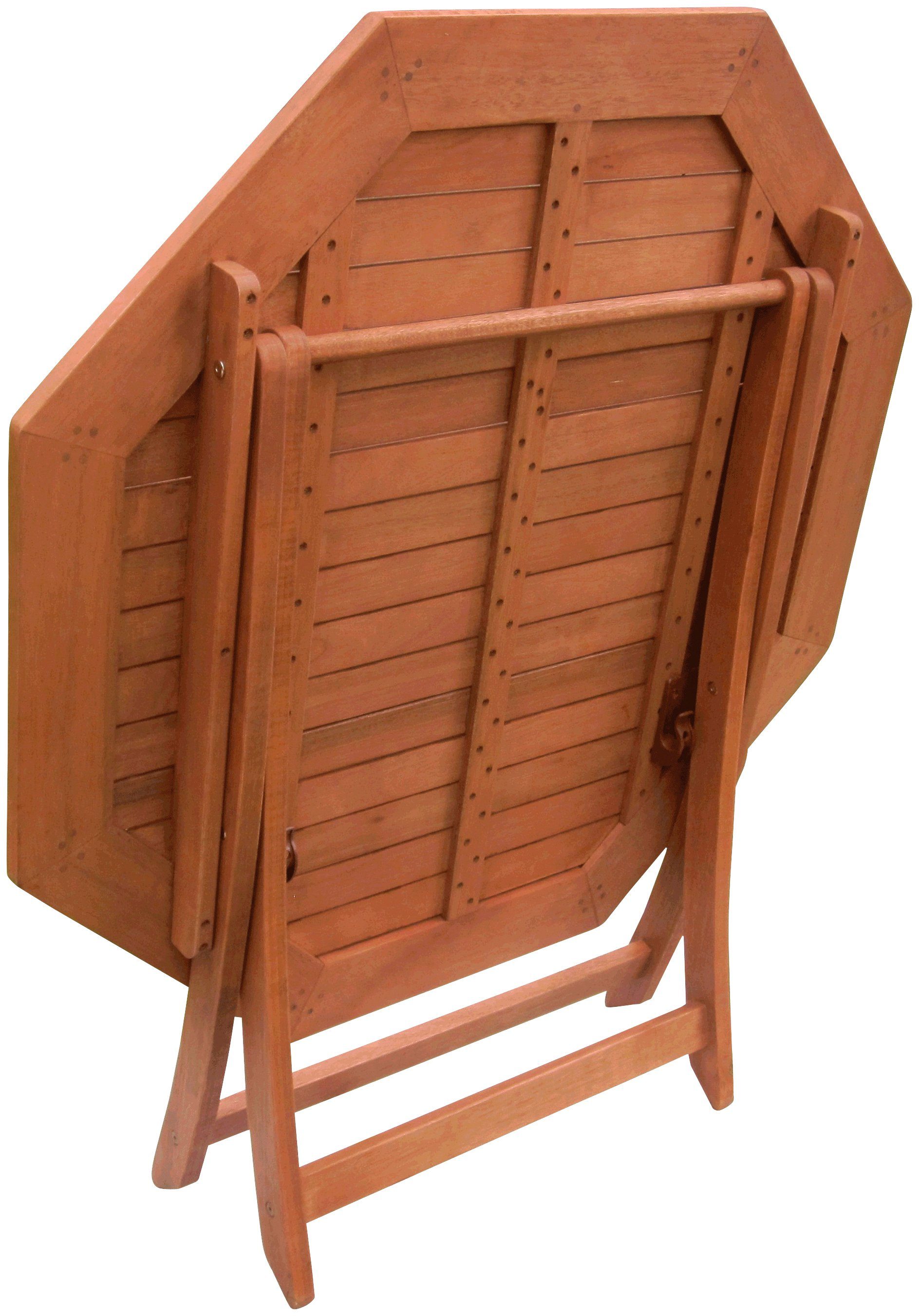 MERXX Gartentisch, achteckig, Ø 110 cm, Eukalyptusholz