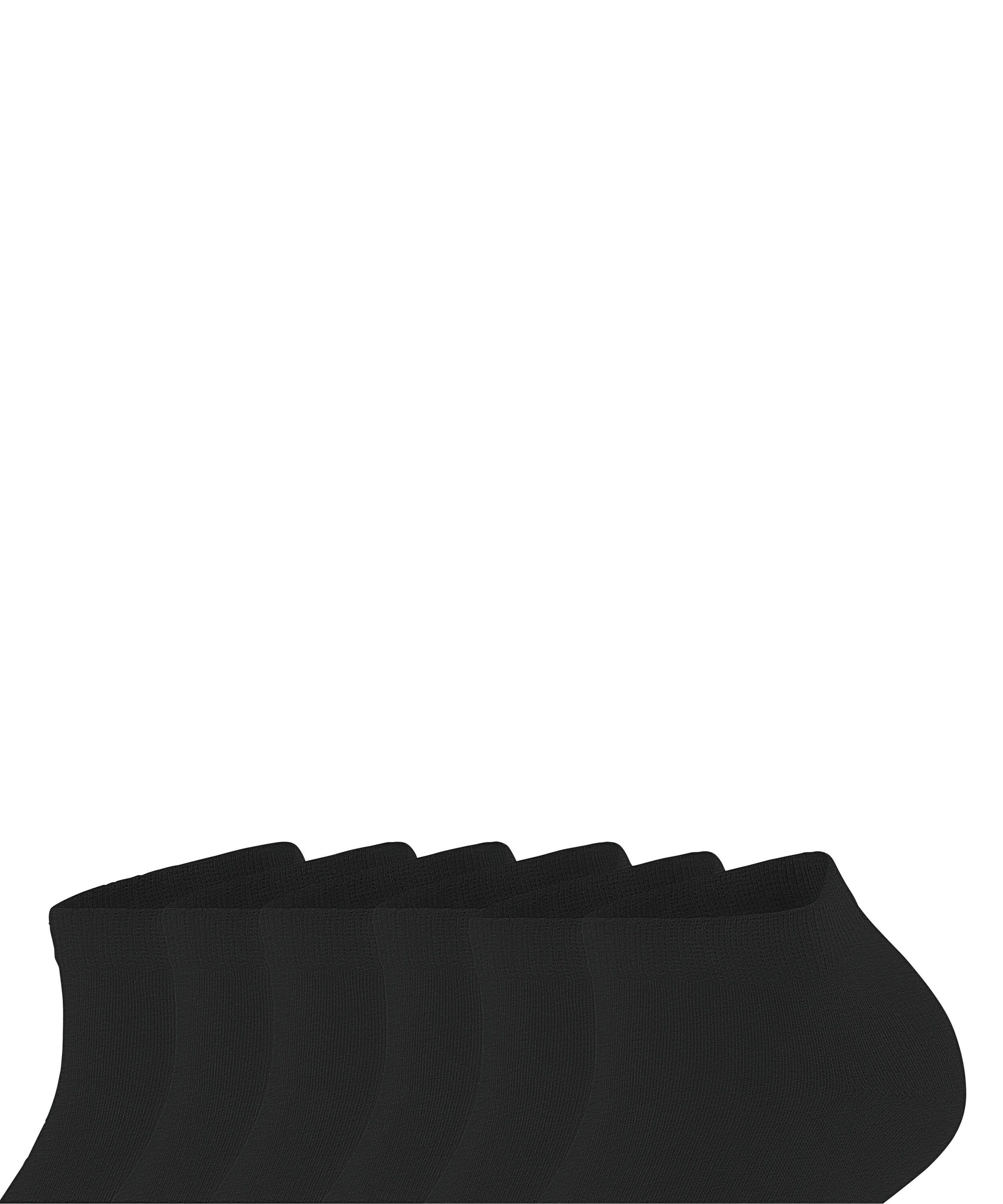 FALKE Sneakersocken Happy 6-Pack Baumwollsneakern (3000) 6 Paar (6-Paar) Set black aus Bundle
