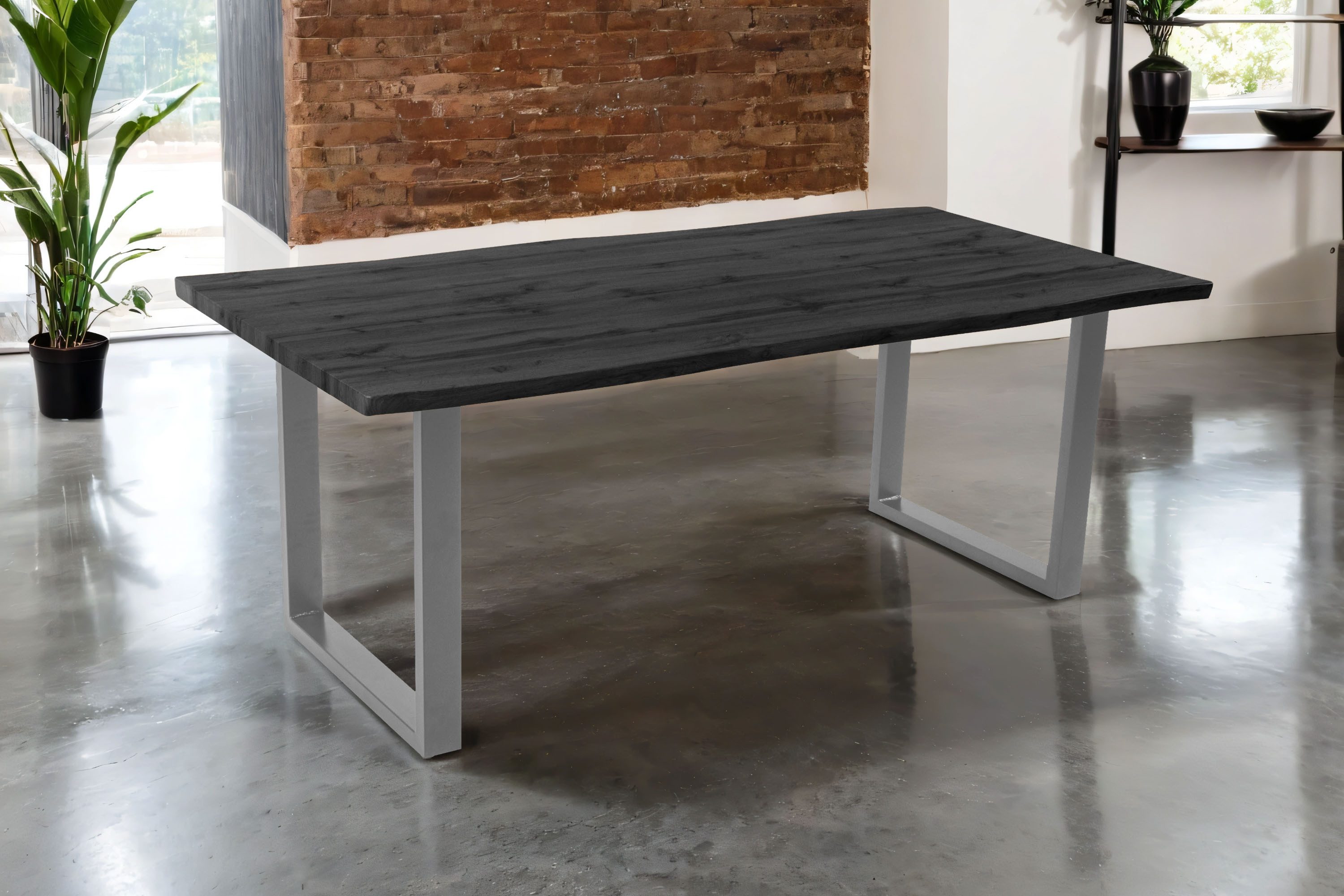 SAM® Esstisch Thora, verschiedene Holz-Optiken, U-Metallgestell, günstig online kaufen