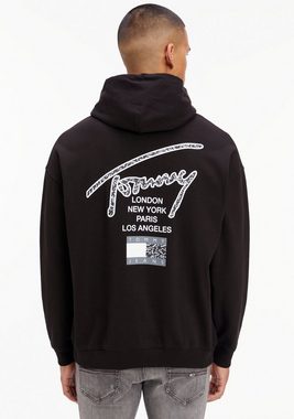 Tommy Jeans Kapuzensweatshirt TJM OVZ AOP BACK HOODIE mit Logodruck auf dem Rücken