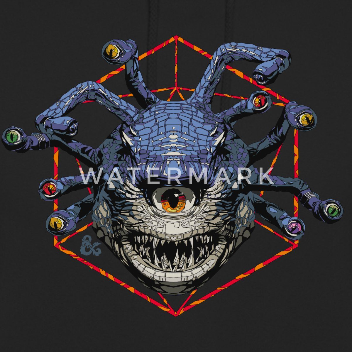 Spreadshirt Hoodie Dungeons & Dragons DND Beholder Unisex Hoodie (1-tlg)