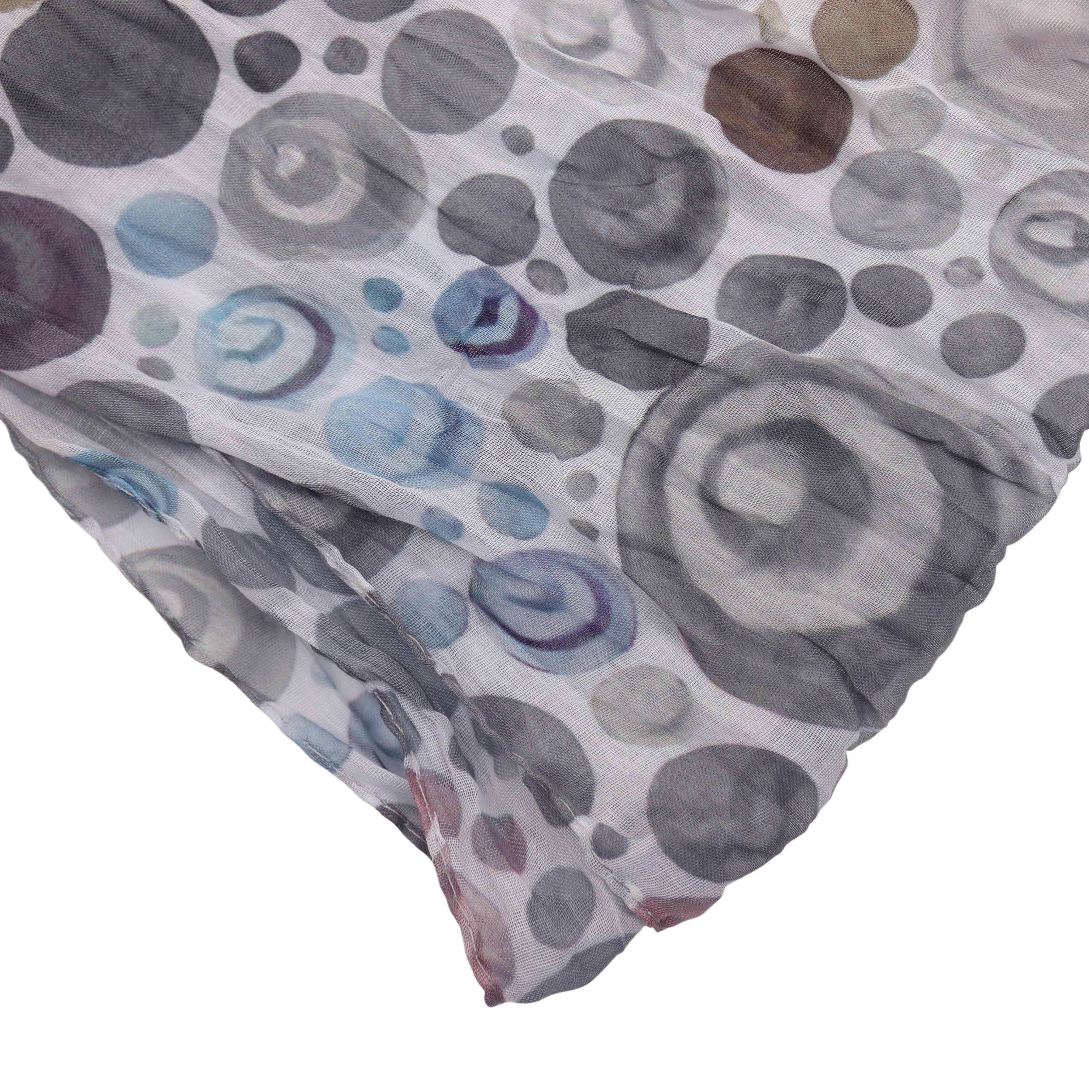 MIRROSI Loop Damen Schal mit Kreis-Muster Weich, Schlauchschal, (zweimal um den Hals wickelbar, ca.45x75cm), Damen Halstuch ideal für Frühling, Sommer oder Herbst