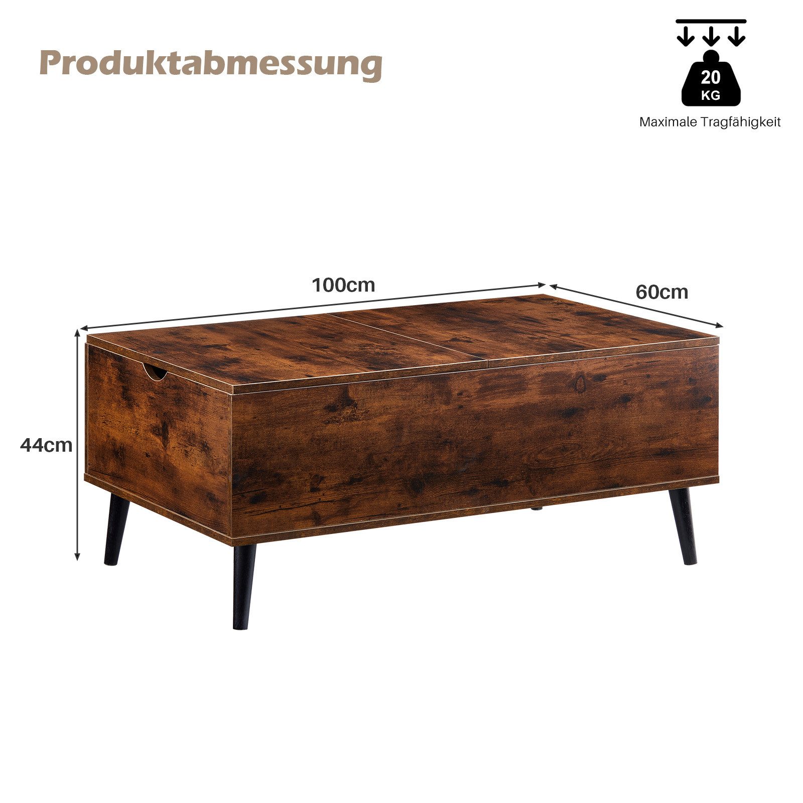 Ofcasa Couchtisch Sofatisch höhenverstellbarer (1 Tisch), günstig online kaufen