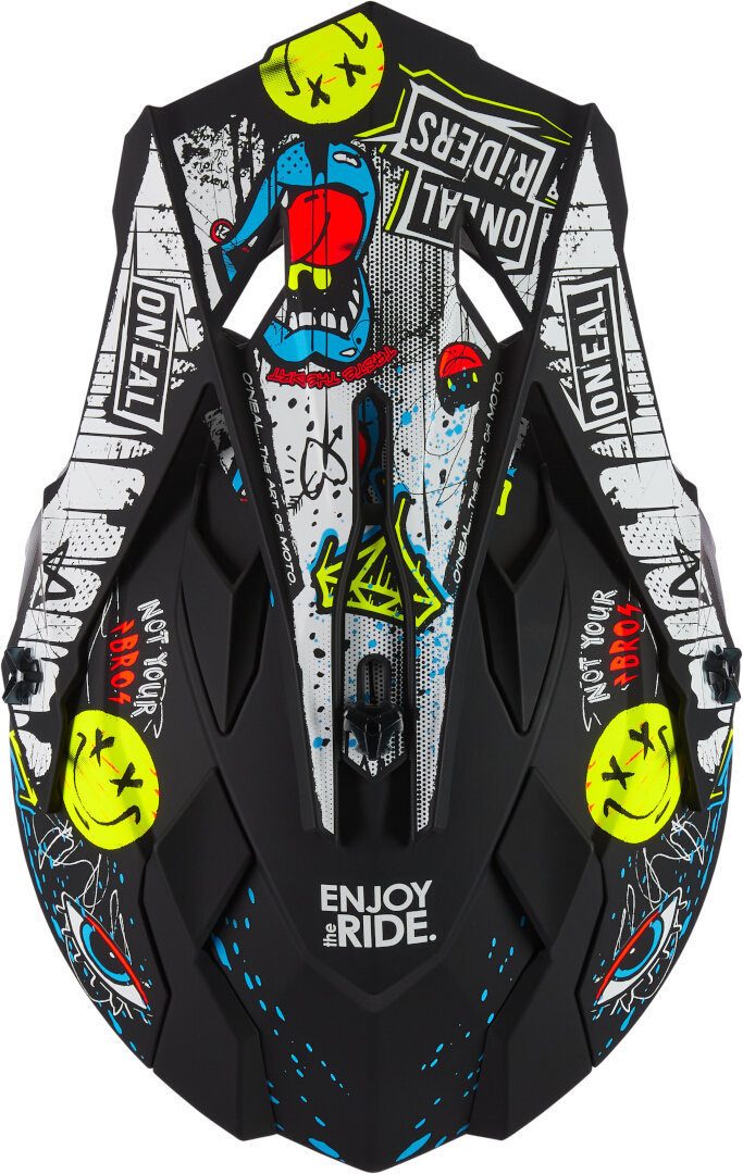 O’NEAL Motocrosshelm 2SRS Rancid bunter Motocross Helm, Absorbierend