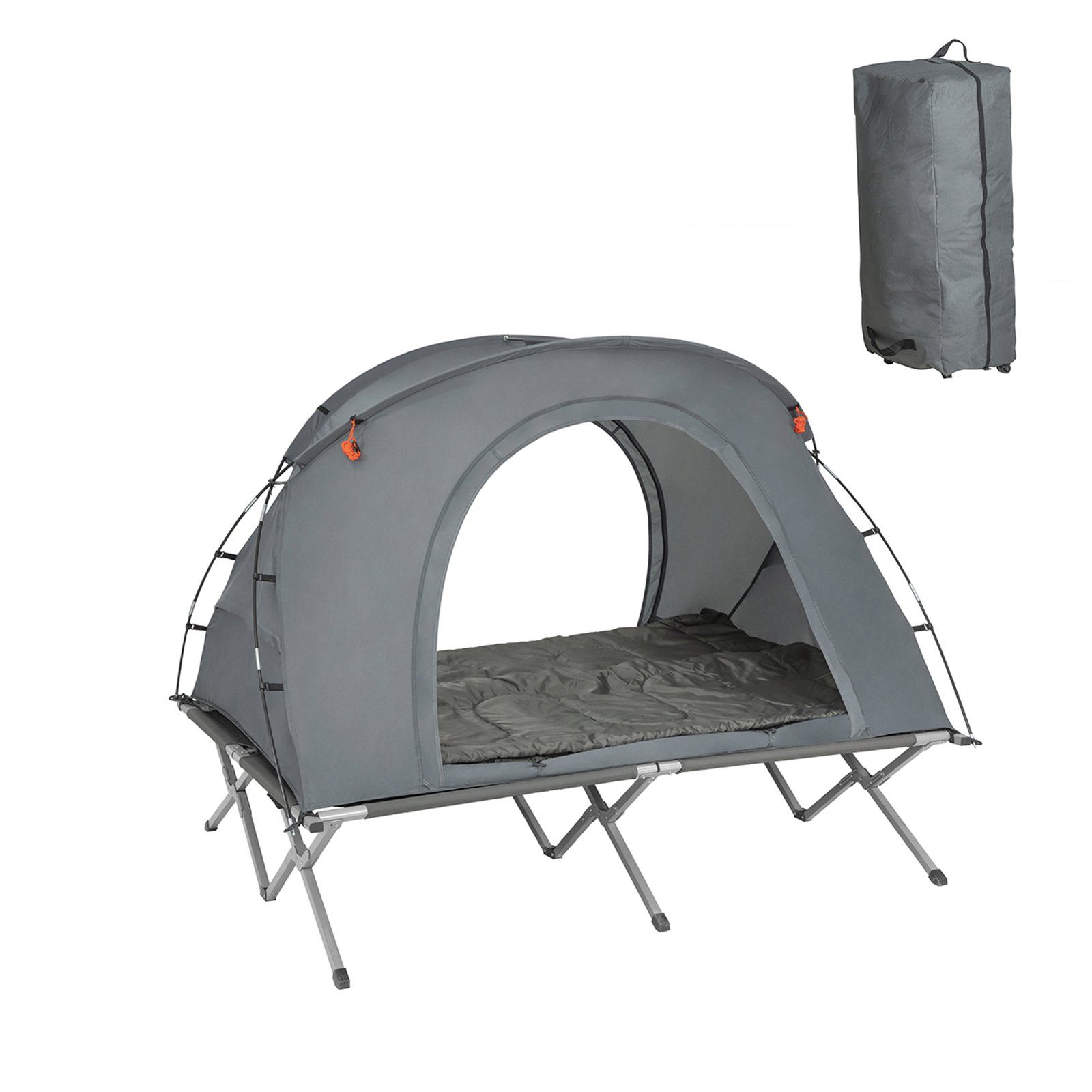 SoBuy Feldbett OGS60 Feldbett mit Zelt Wurfzelt Feldbett 4in1-Zelt mit Campingliege