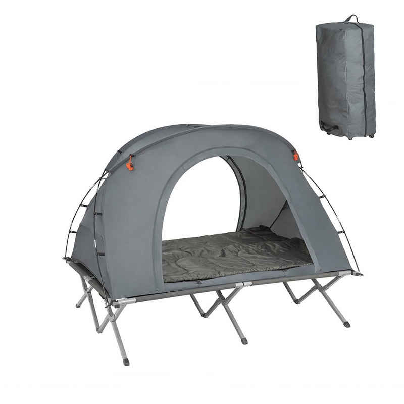 SoBuy Feldbett »OGS60« mit Zelt 4in1-Zelt mit Campingliege Schlafsack Wurfzelt Matratze