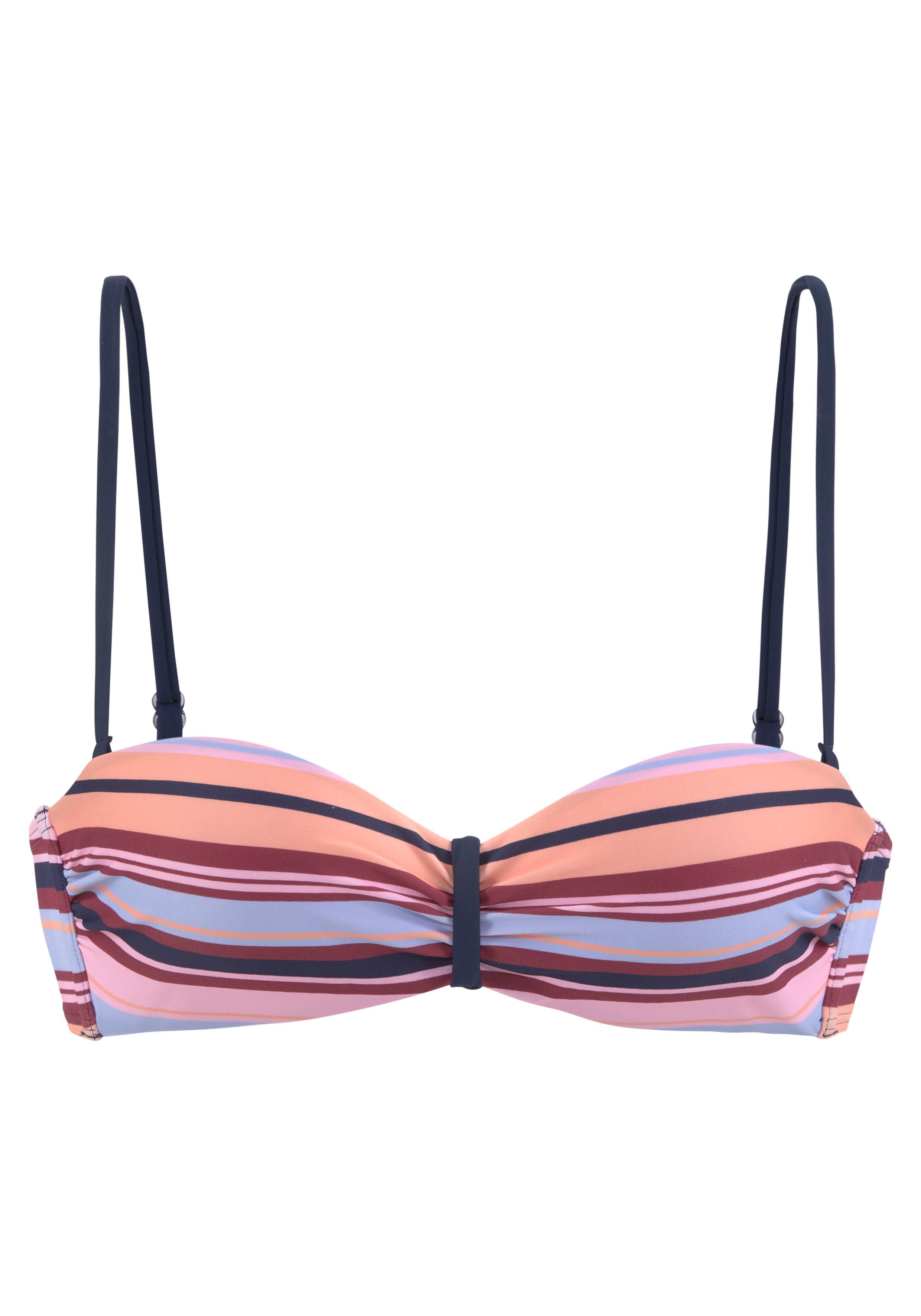s.Oliver Bügel-Bandeau-Bikini-Top Pasta, in trendiger Streifen-Optik günstig online kaufen