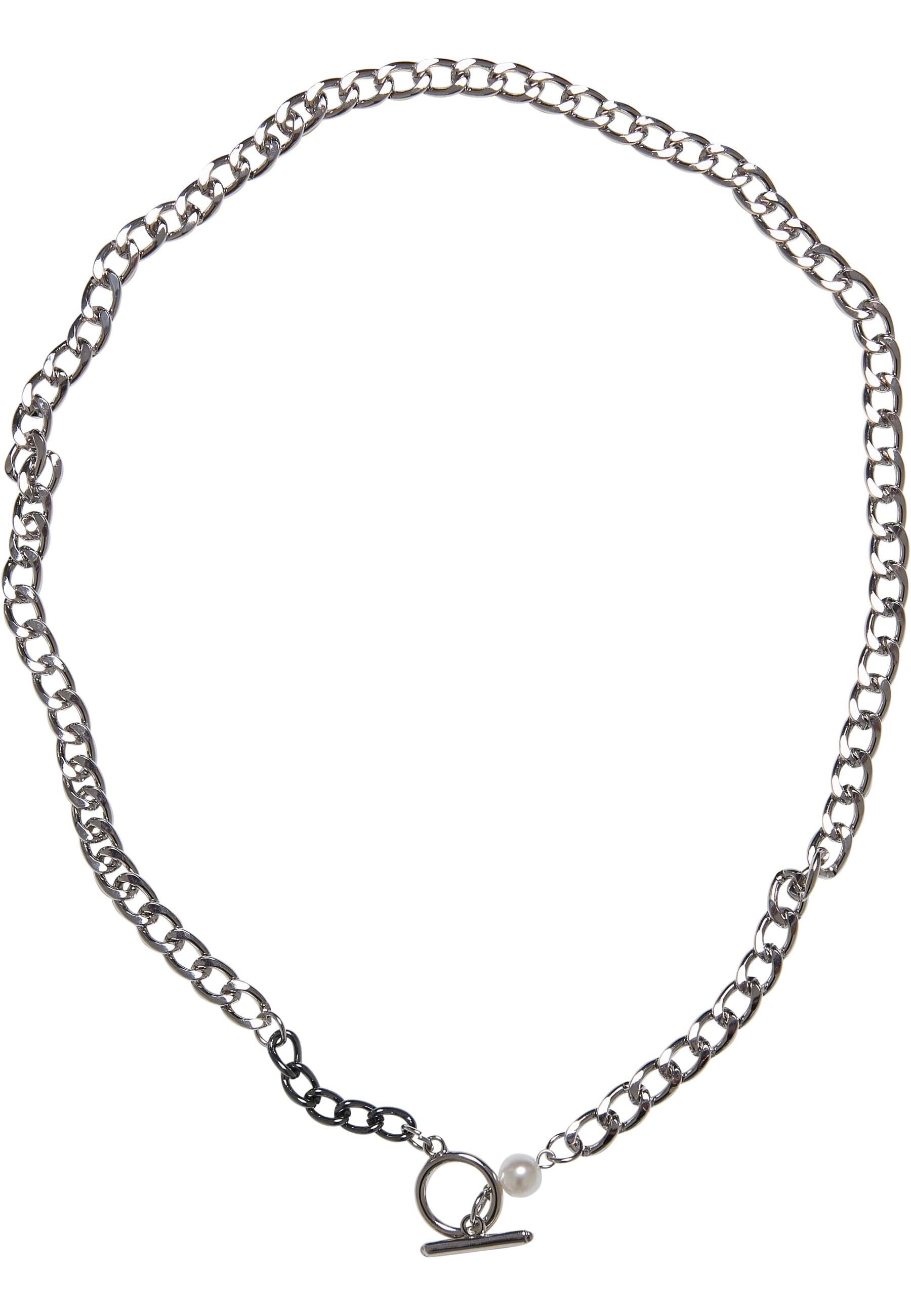 URBAN CLASSICS Schmuckset Urban Classics Unisex Pearl Fastener Necklace (1-tlg)