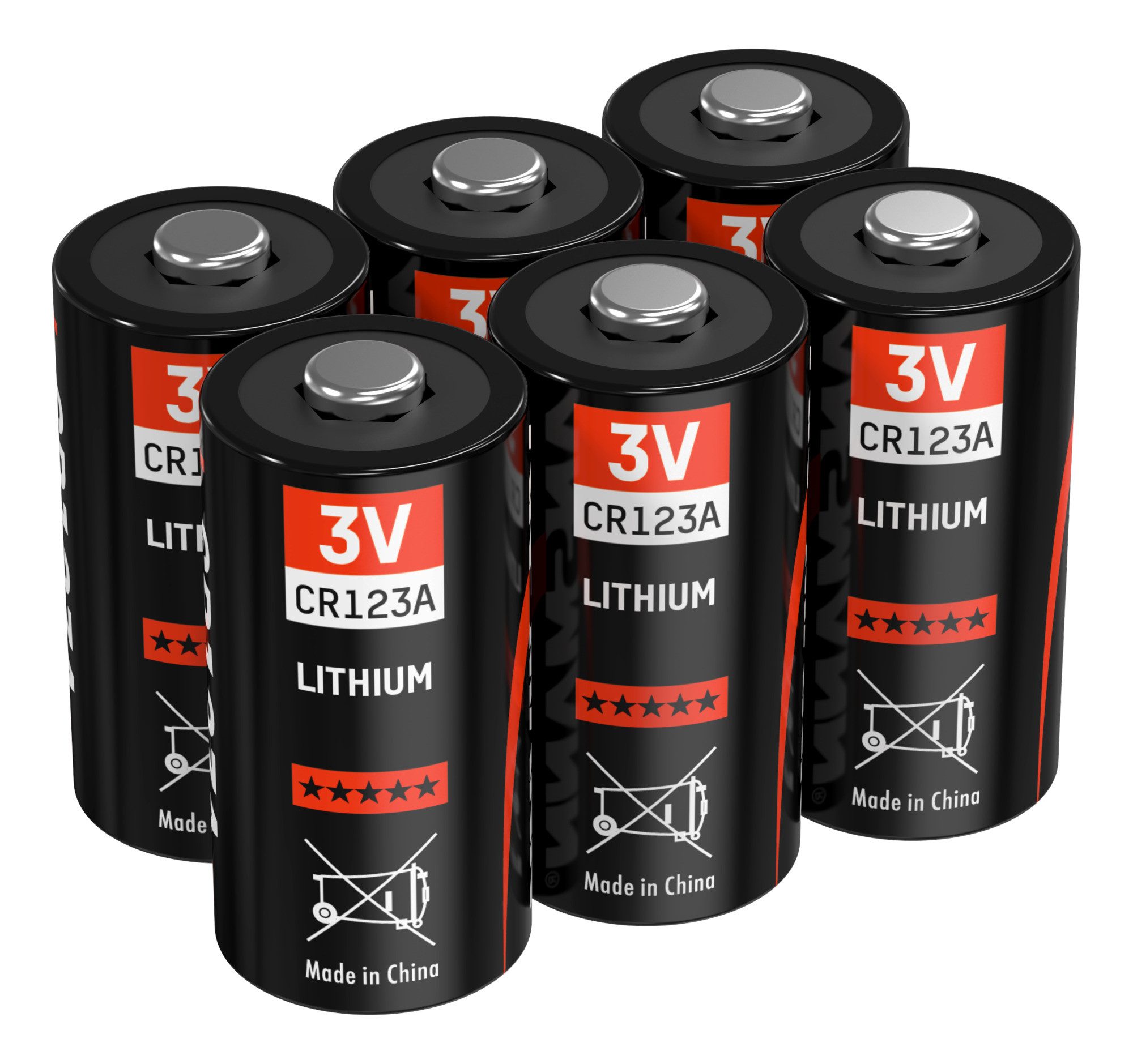 ANSMANN AG CR123A Lithium Fotobatterie 3V 6 Stück Photo CR17335 Batterie