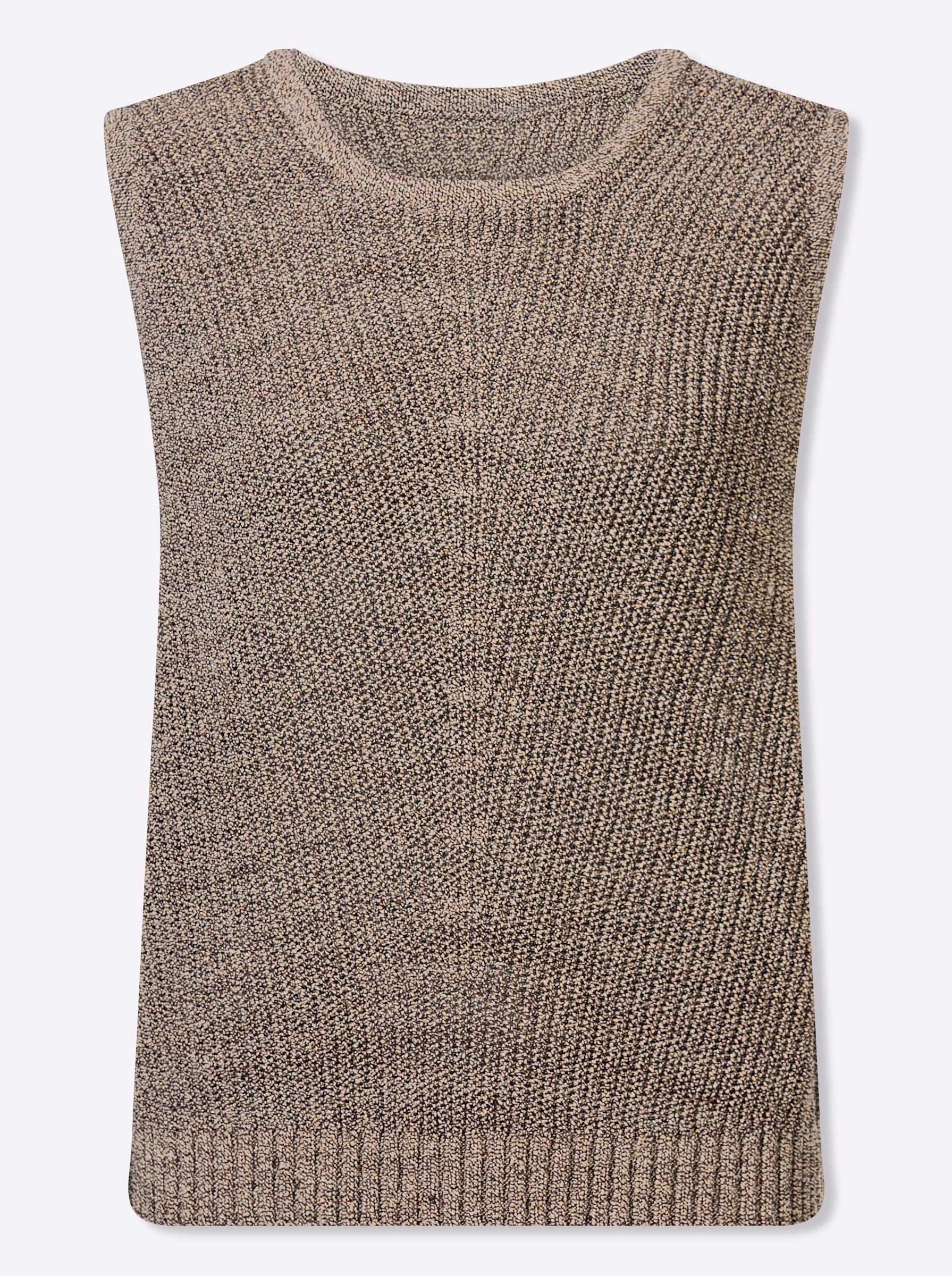 heine Pullunder Stricktop Ärmellos Rippoptik