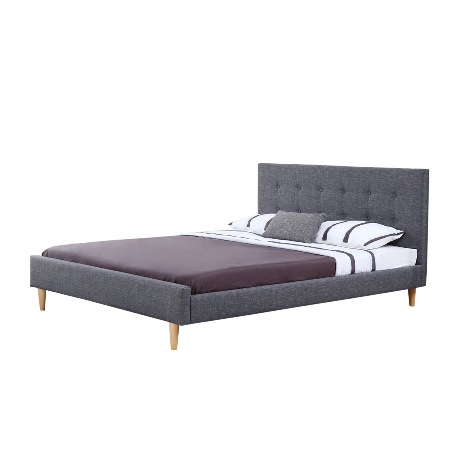 HTI-Living Bett Bett 180 x 200 cm Linn (Stück, 1-tlg., 1x Bett Linn inkl. Lattenrost, ohne Matratze), Bettgestell inkl. Lattenrost