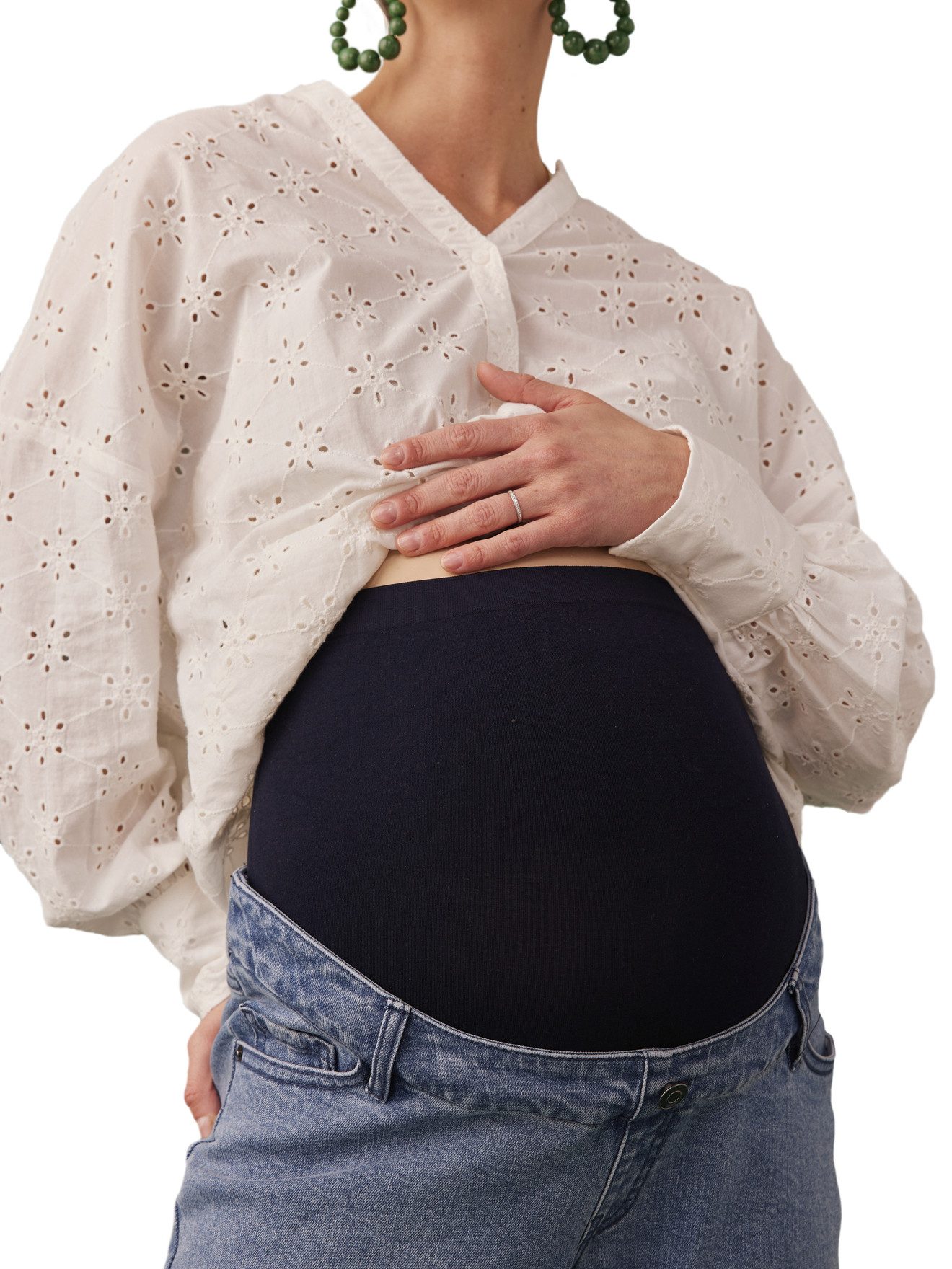 Envie de Fraise Umstandsjeans Gerade Umstandsjeans mit Seamless-Bund