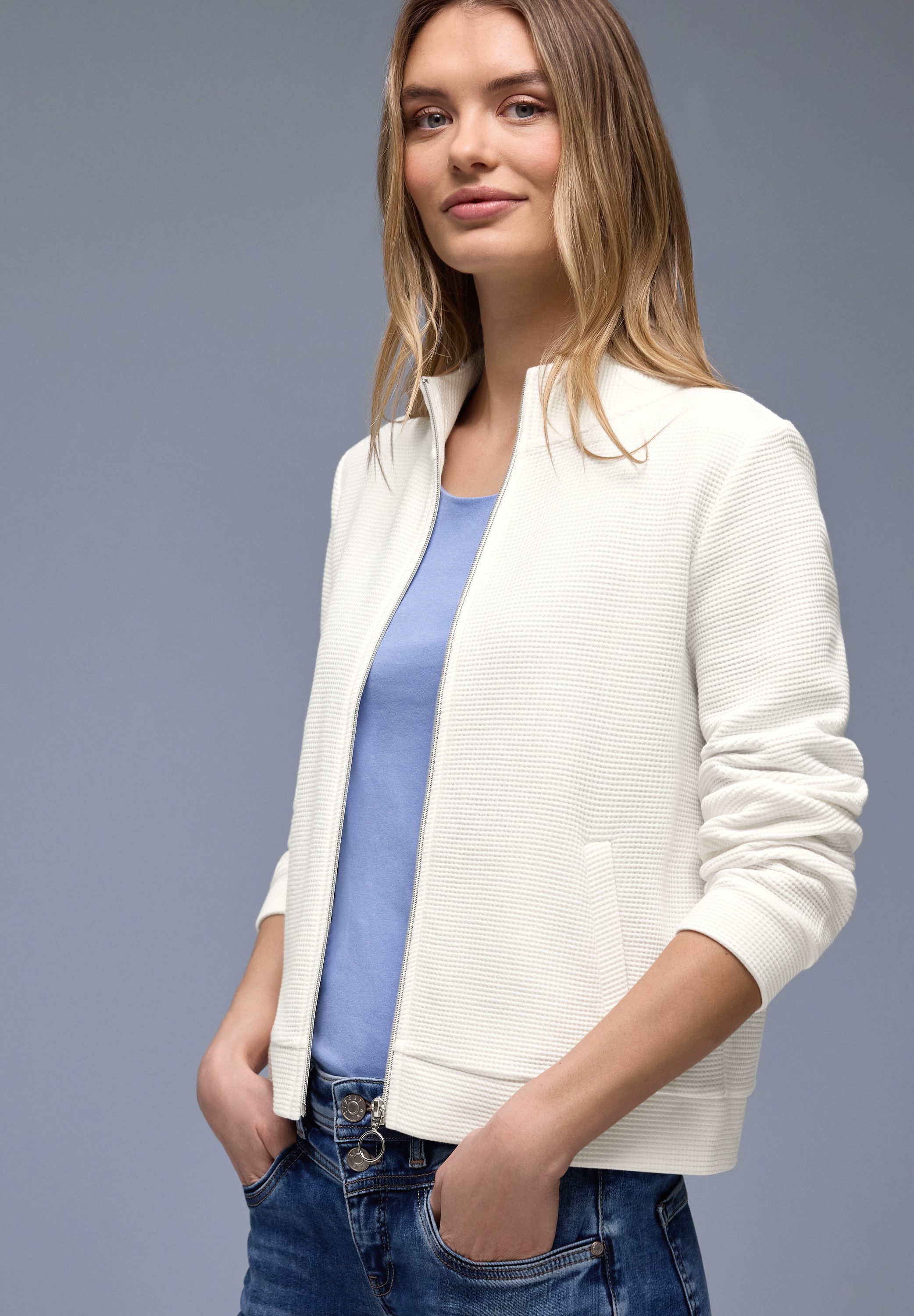 STREET ONE Sweatjacke mit Taschen günstig online kaufen